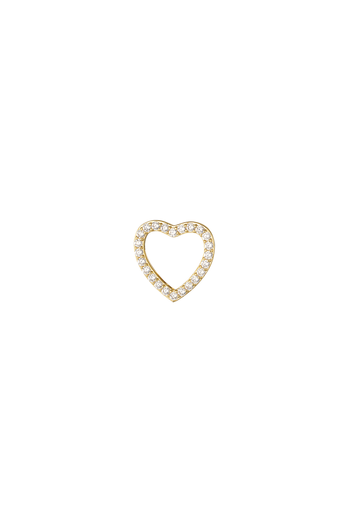 Navel piercing heart for all - gold h5 