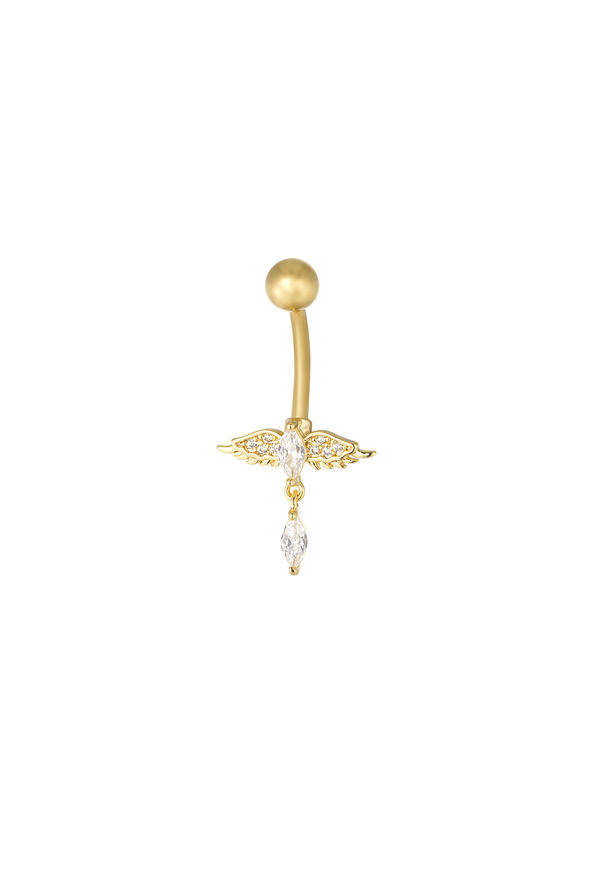 Navel piercing gleam & glow - gold h5 