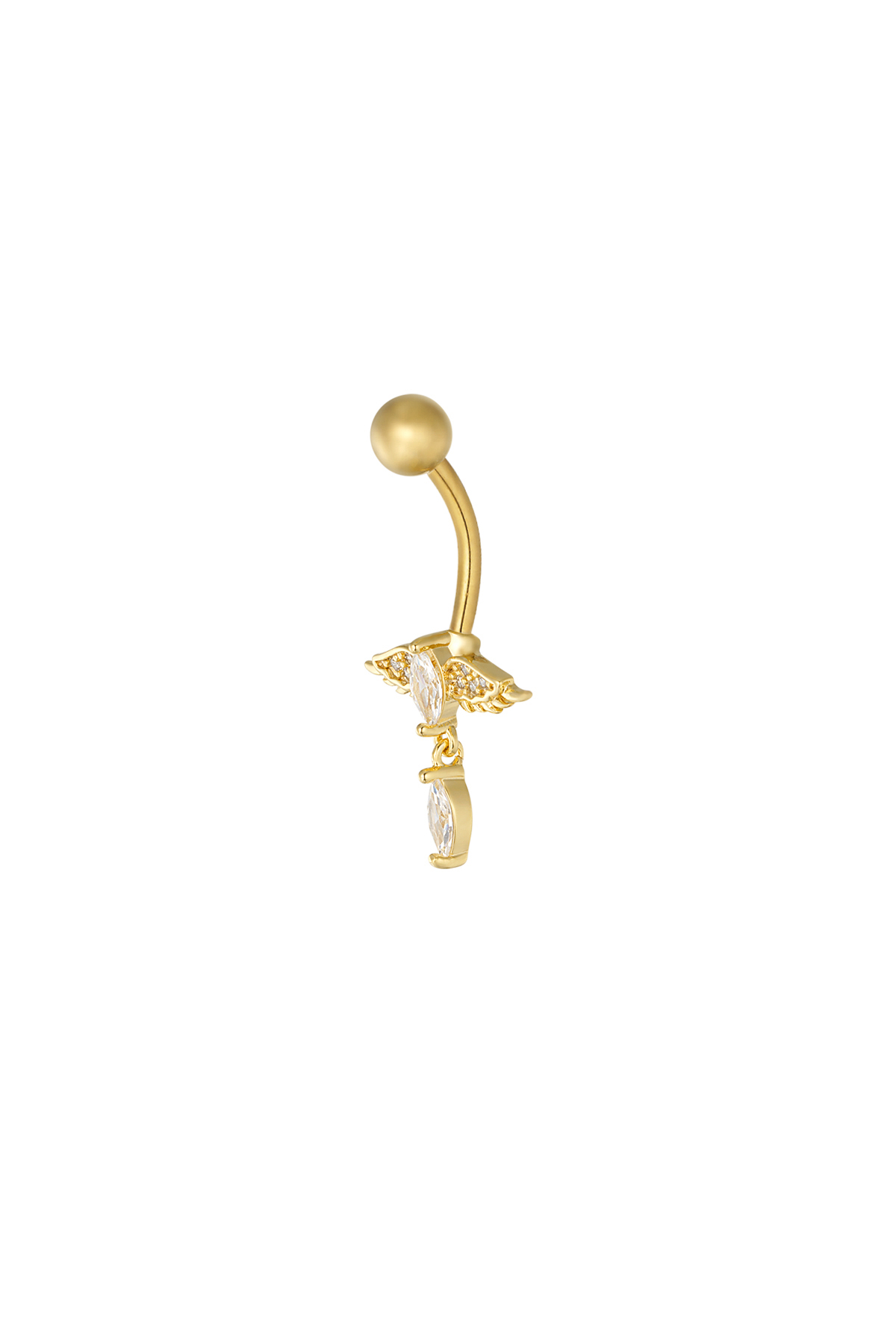 Piercing all'ombelico gleam & glow - oro h5 Immagine2