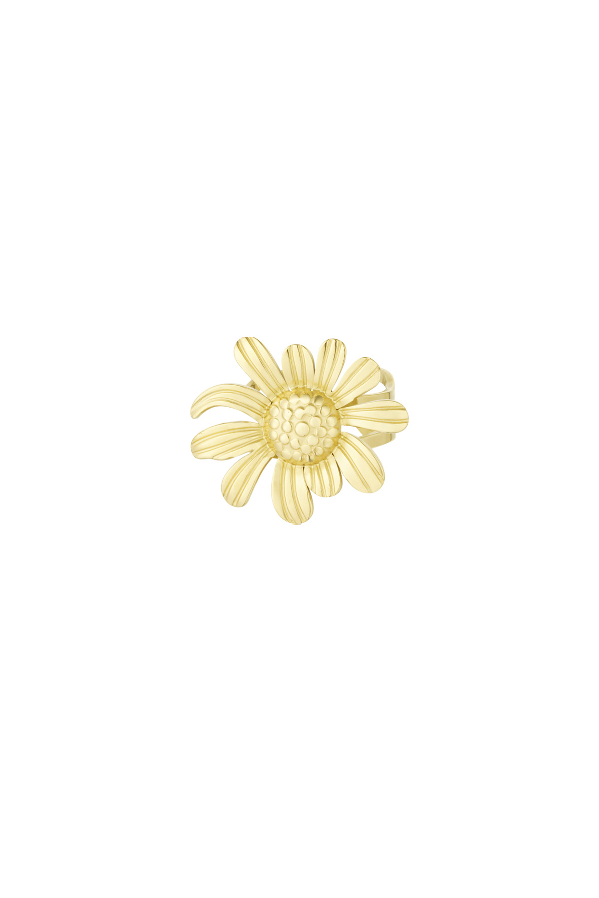 Bague marguerite heureuse - or h5 