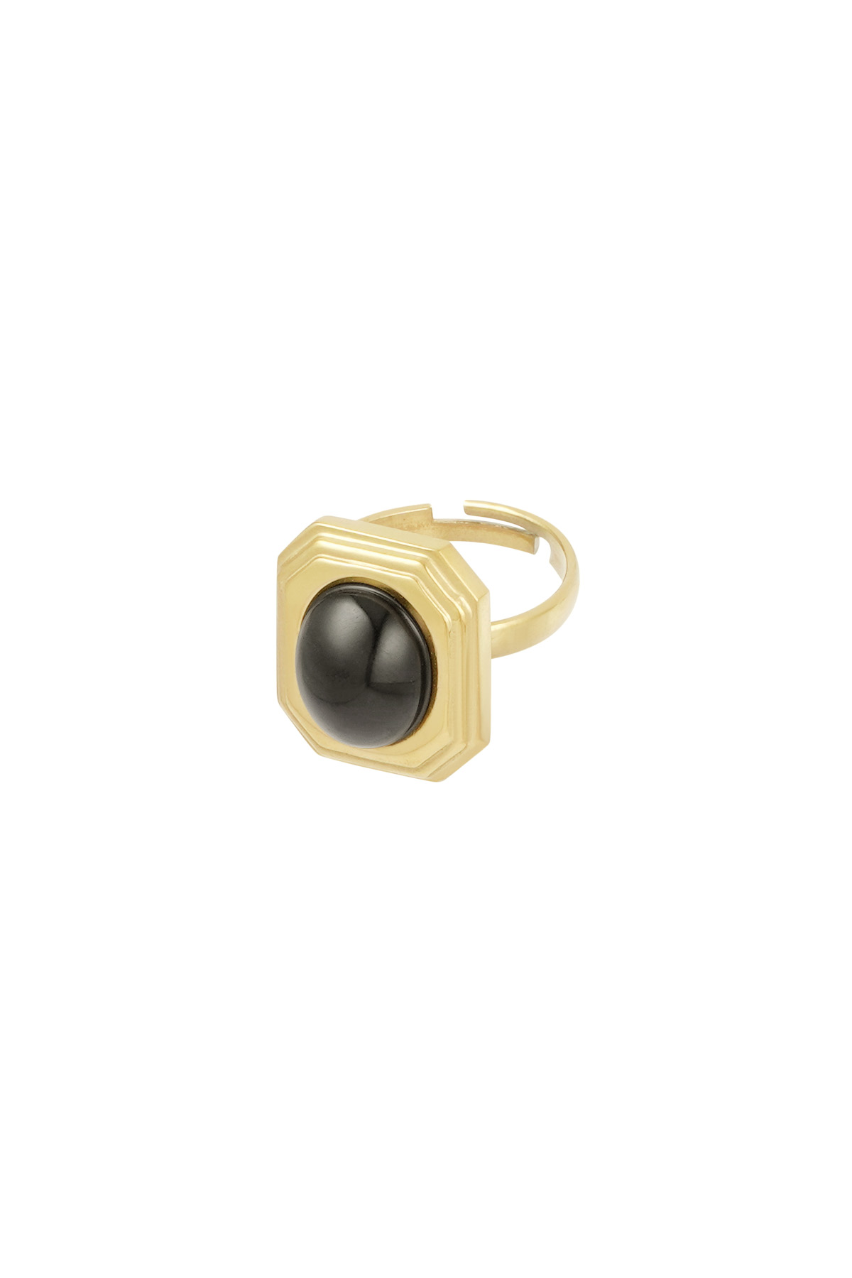 Ring vintage bedel - goud Afbeelding4