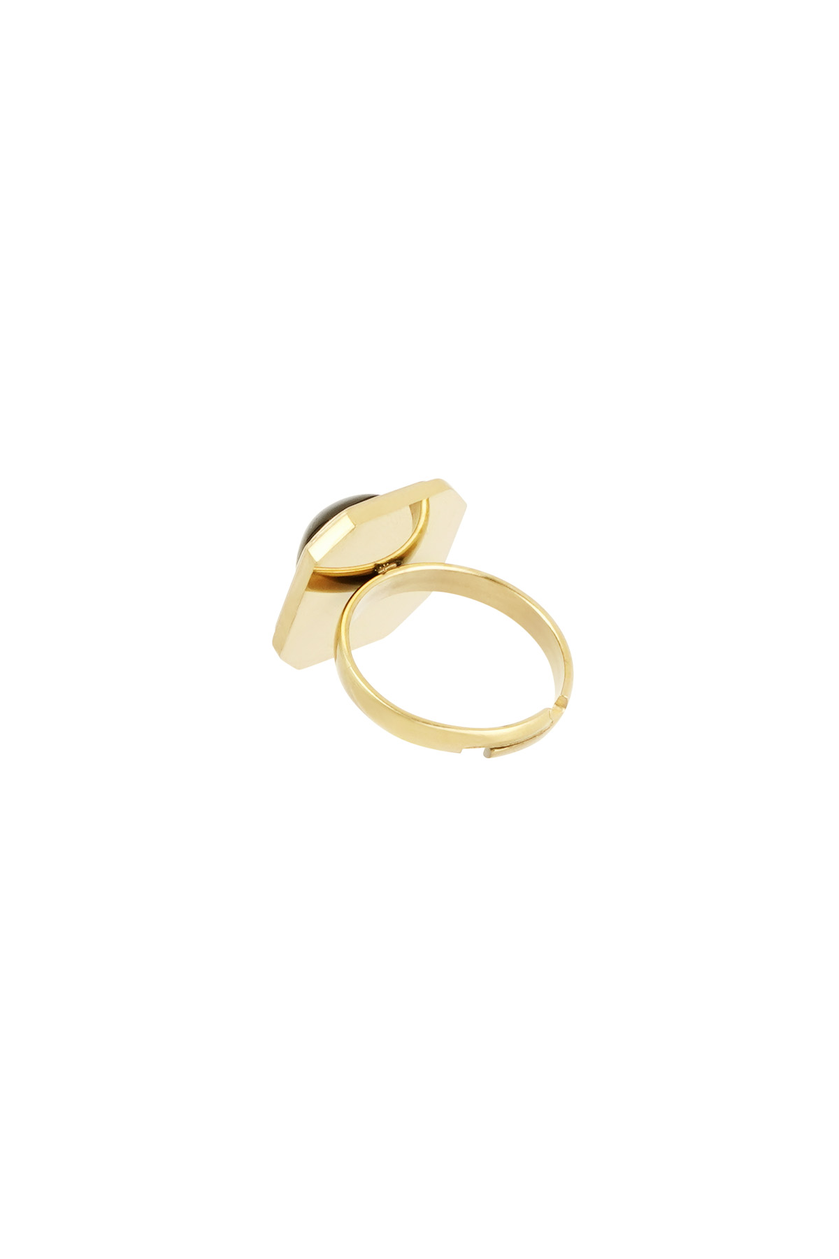 Ring vintage bedel - goud h5 Afbeelding5