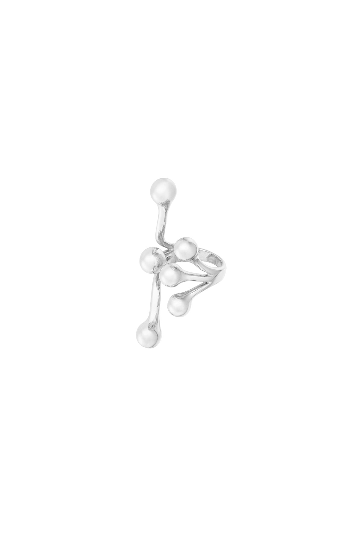 Dotty glam earcuff - zilver h5 Afbeelding3