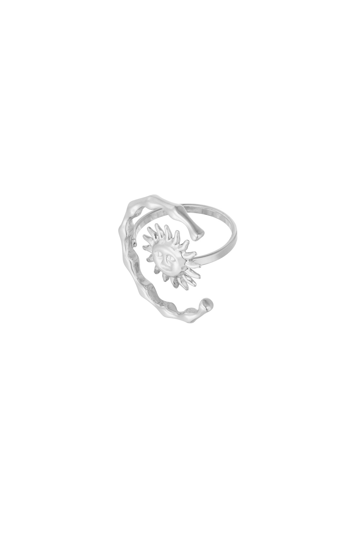 Bague éruption solaire - argent Image3