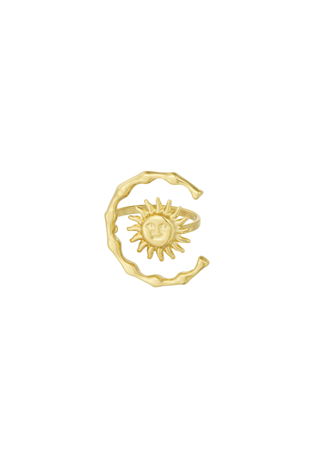 Anello brillamento solare - oro h5 