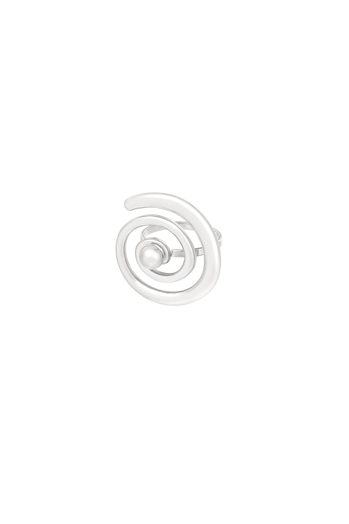 Bague Perle Tourbillonnante - Argent h5 