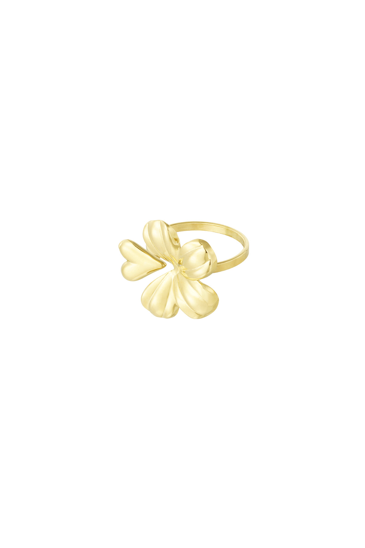 Floral Romance Ring - Gold h5 