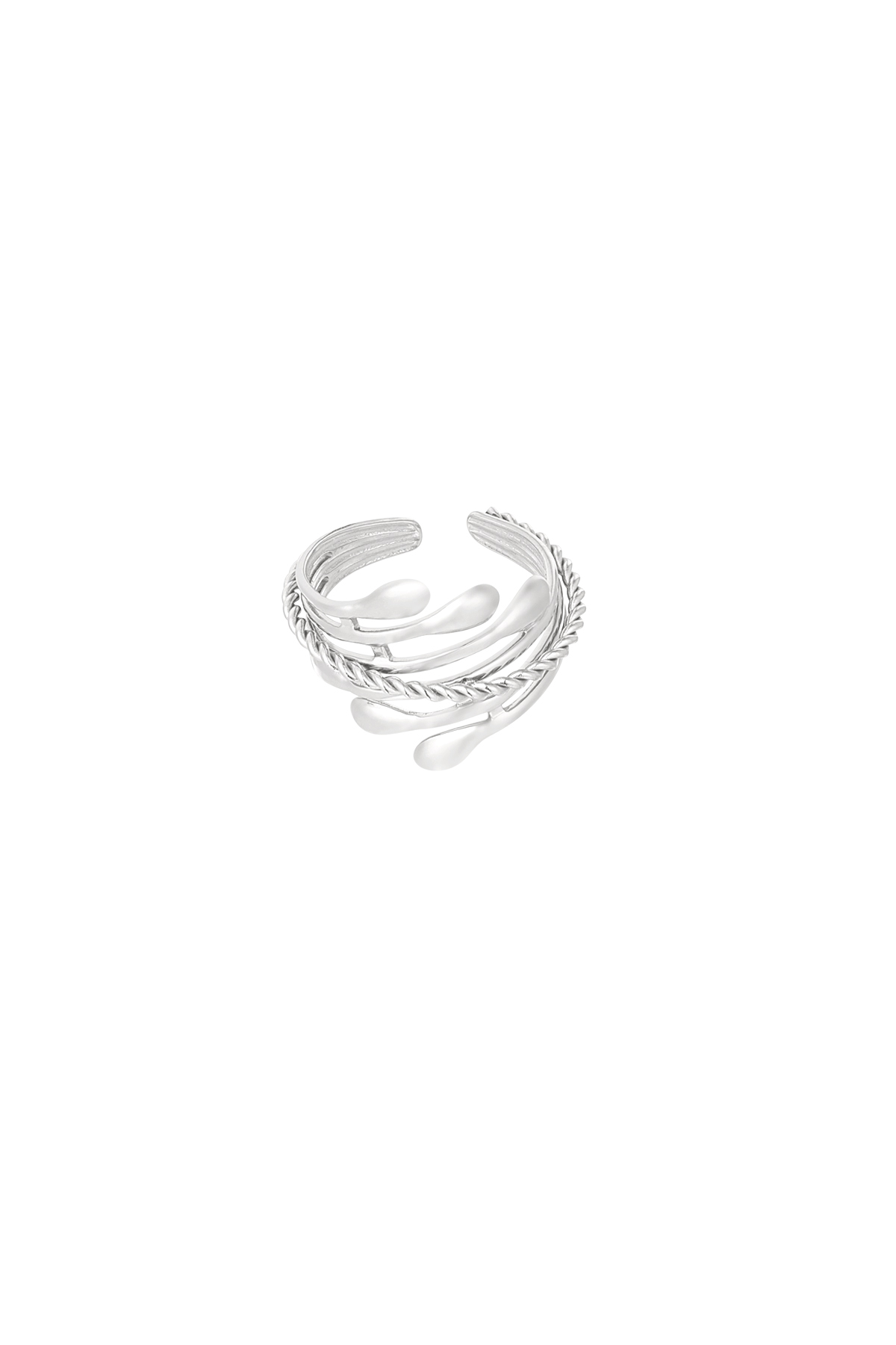 Aurora rings ring - zilver h5 