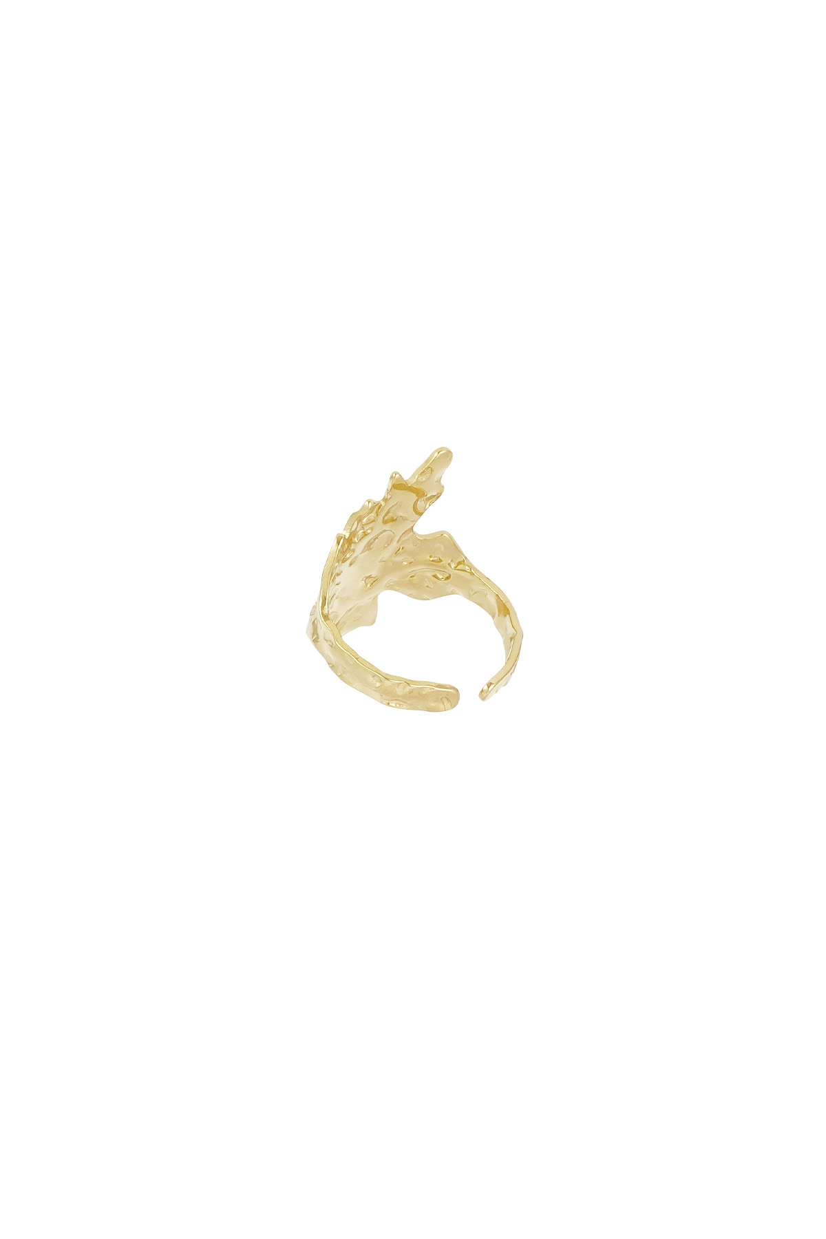 Ring mit abstrakter Textur – Gold h5 Bild4