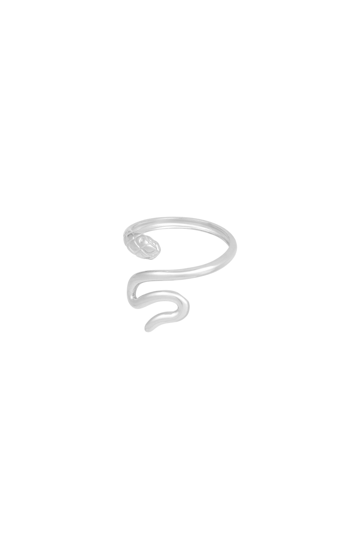 Anillo serpiente deslumbrante - plata h5 Imagen2