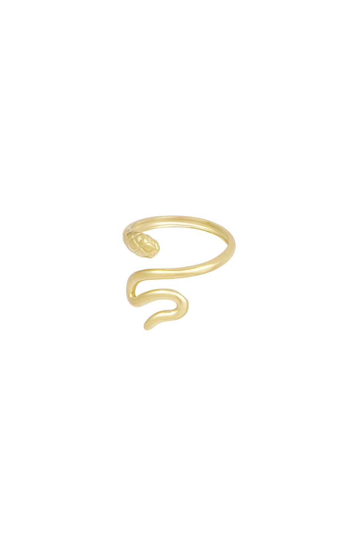 Ring dazzle snake - goud h5 Afbeelding2