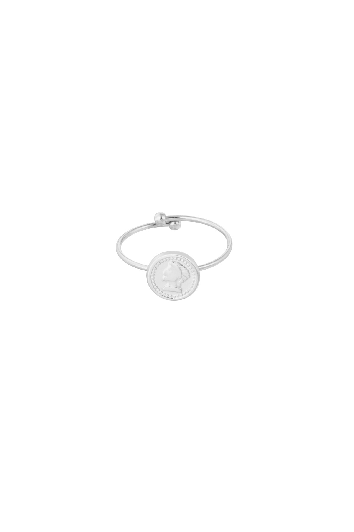 Anillo moneda confianza - plata h5 