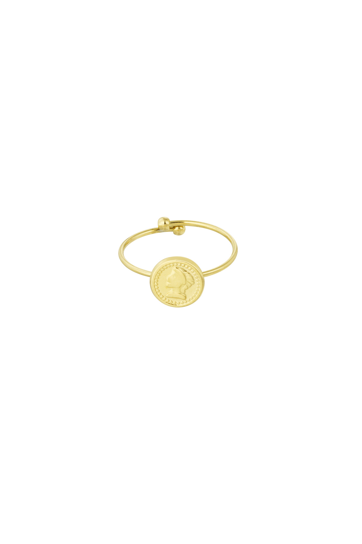 Ring coin confidence - gold 