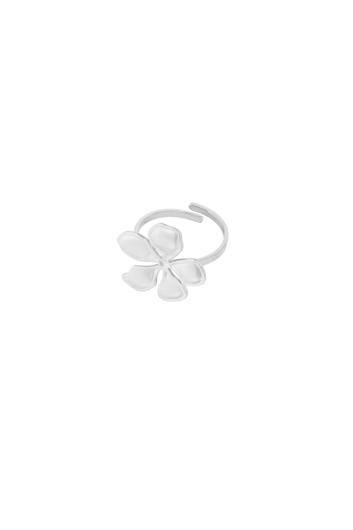 Ring glitz flower - zilver h5 Afbeelding3