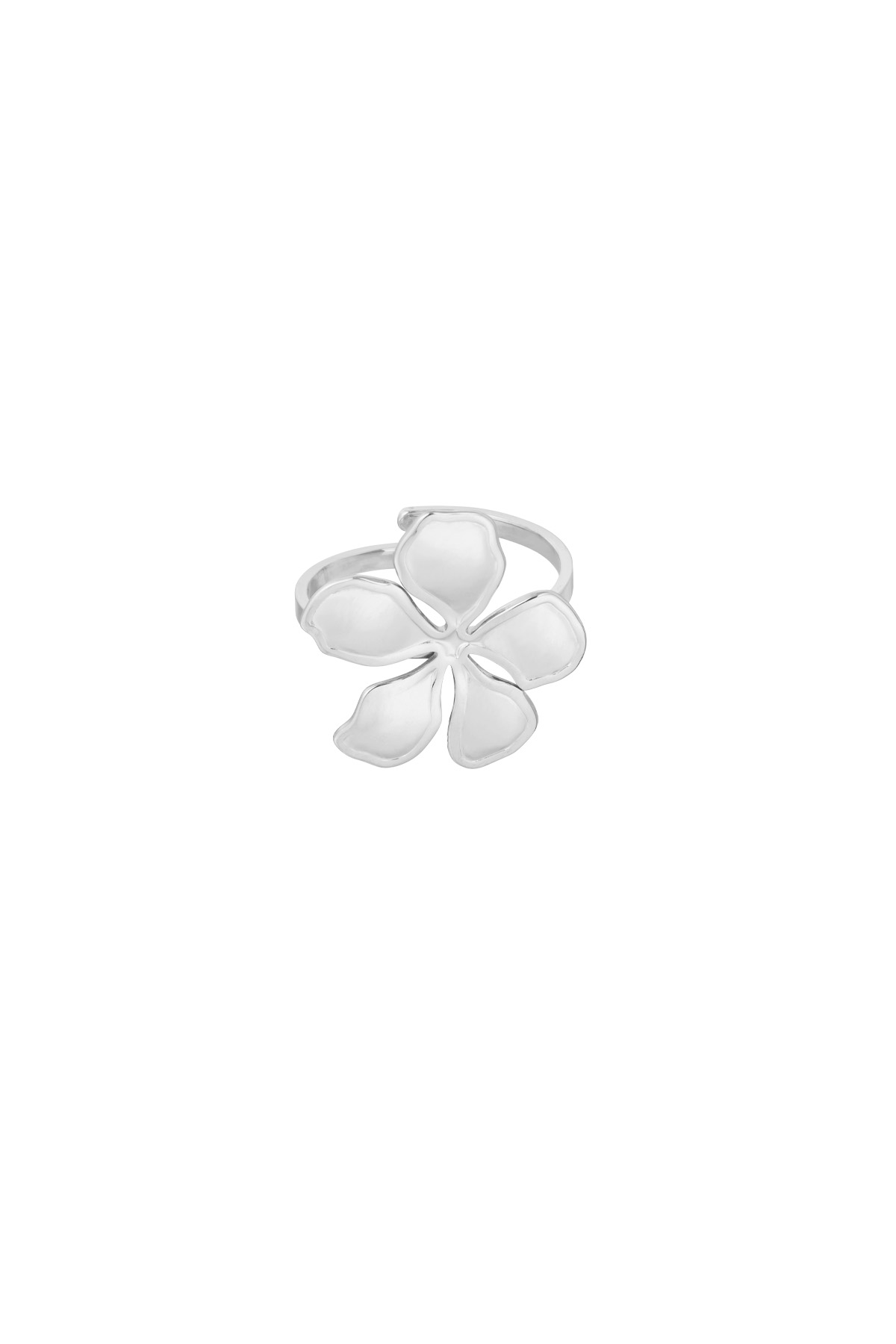 Ring Glitzerblume - Silber h5 