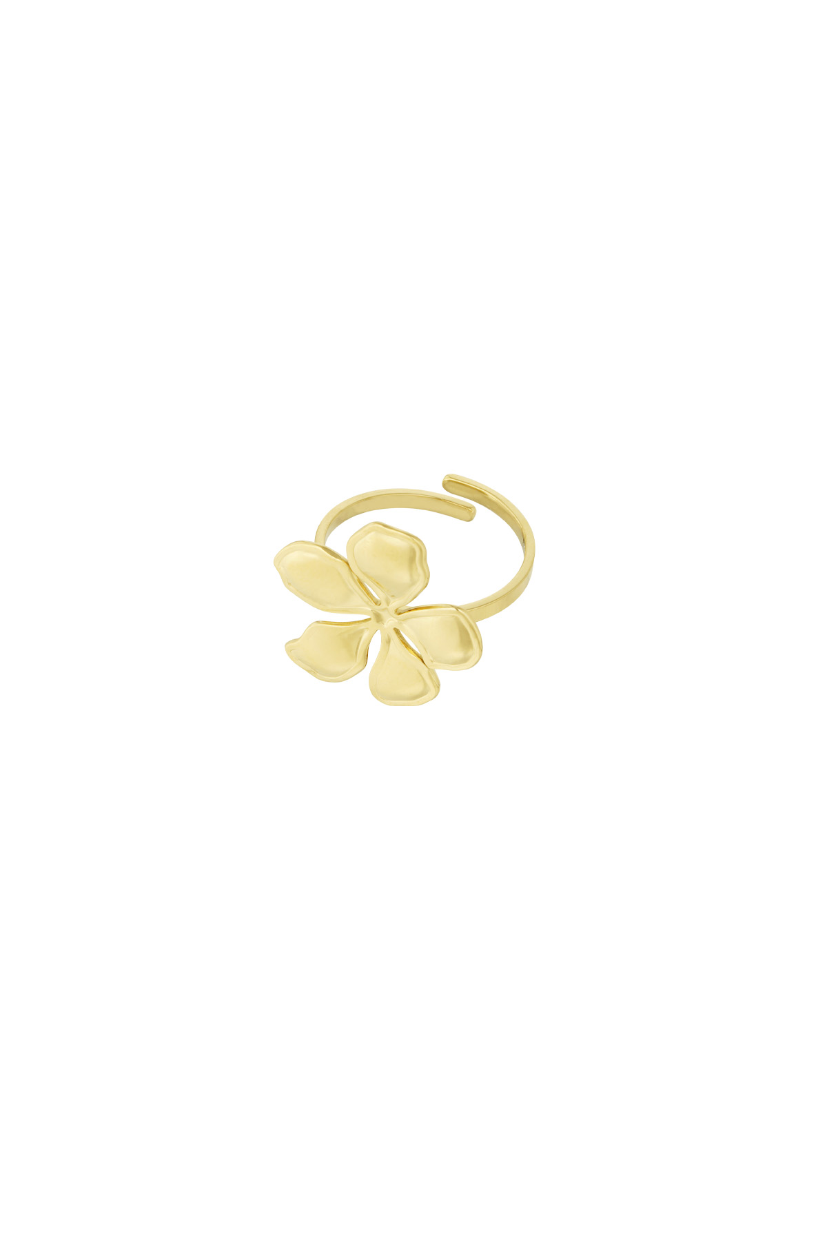 Anello glitz flower - oro h5 Immagine3