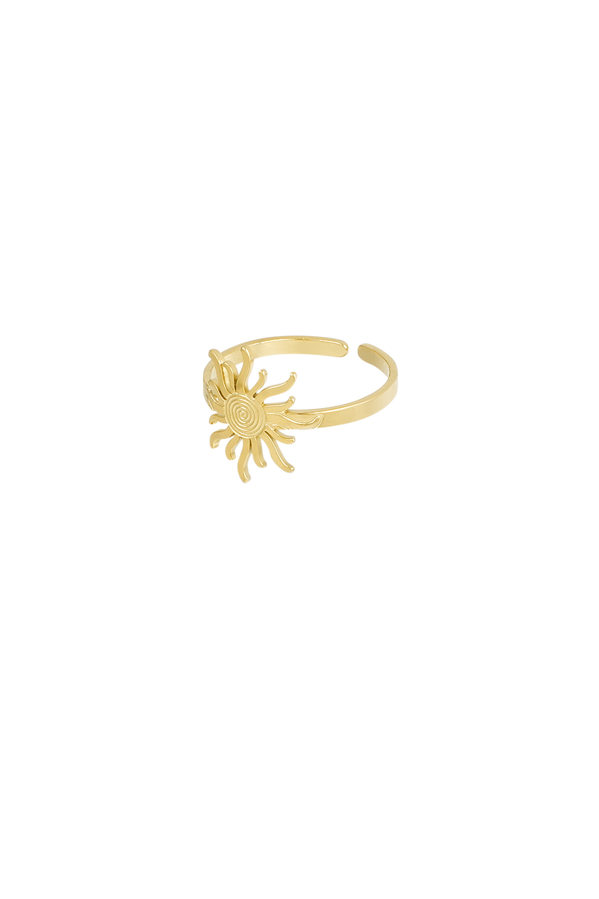 Sunny Swirl ring - goud h5 Afbeelding3