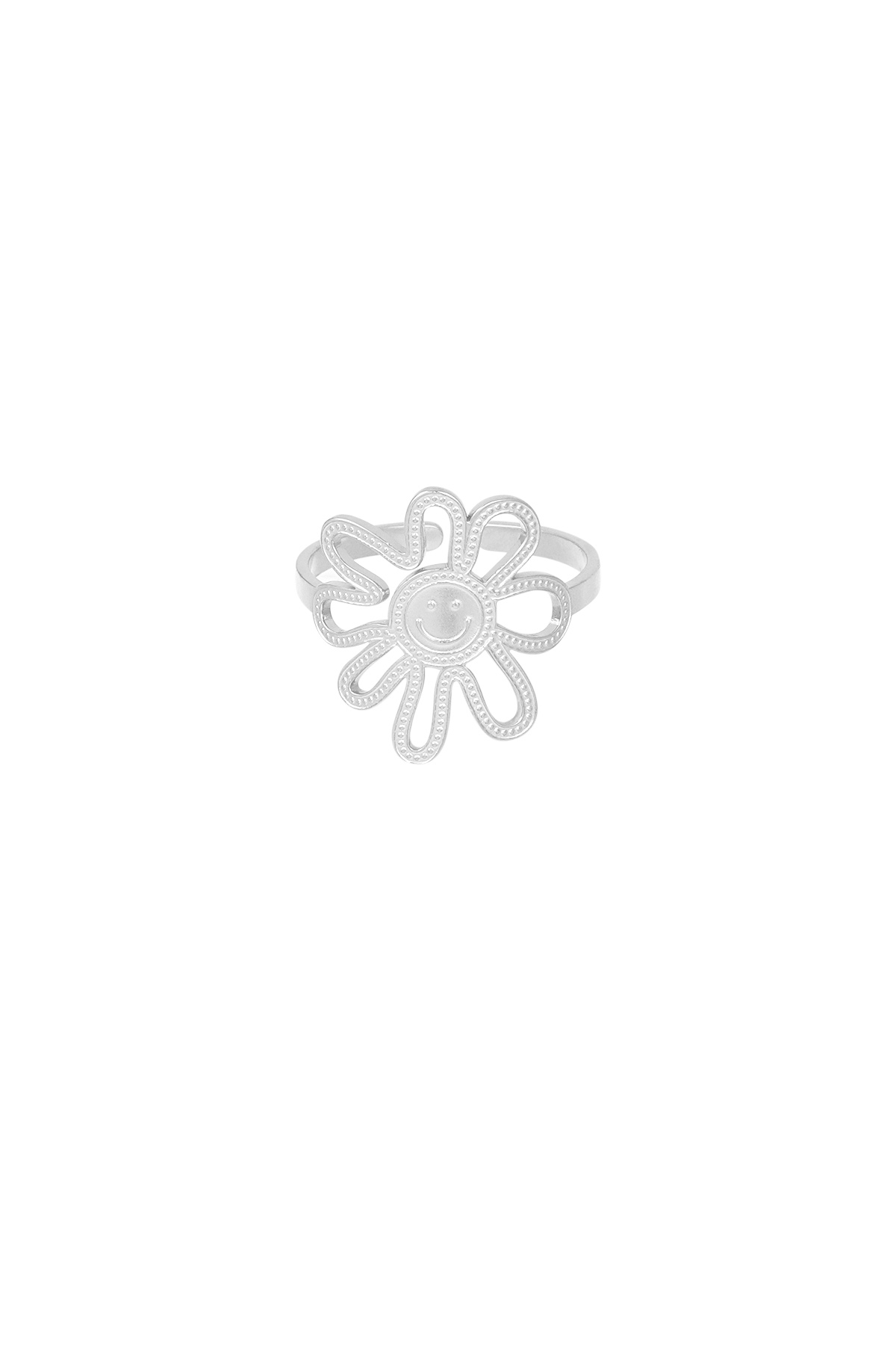 Happy Flowergirl ring - silver h5 