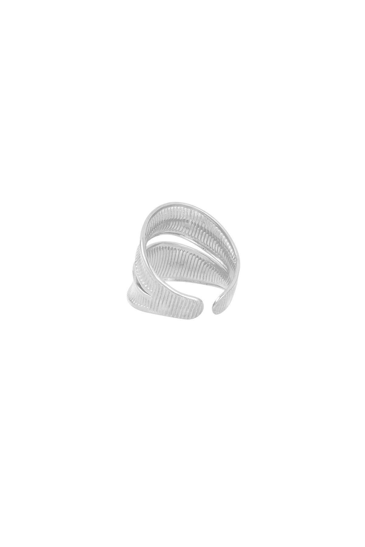 Ring twist of sparkle - silver h5 Picture4