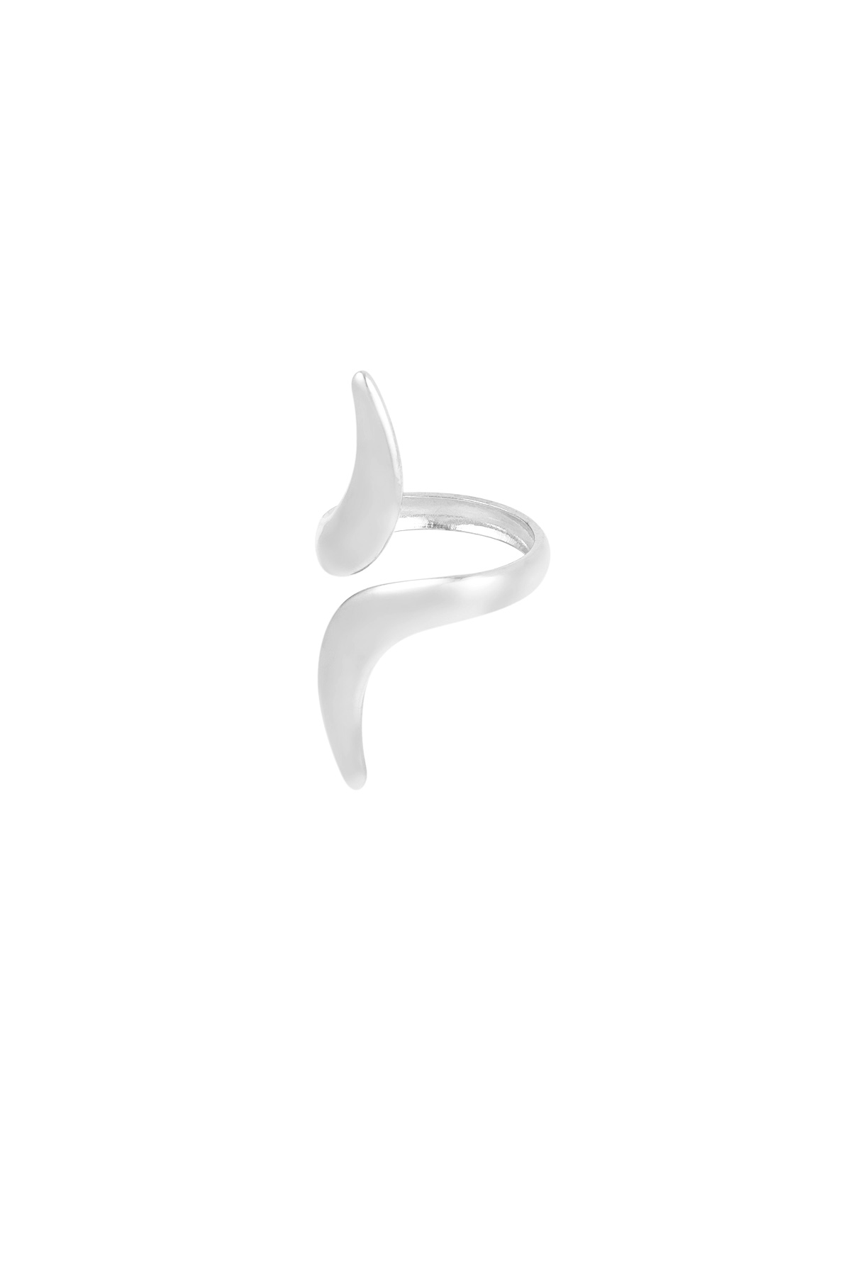 Elegante anello Swirl - argento Immagine3