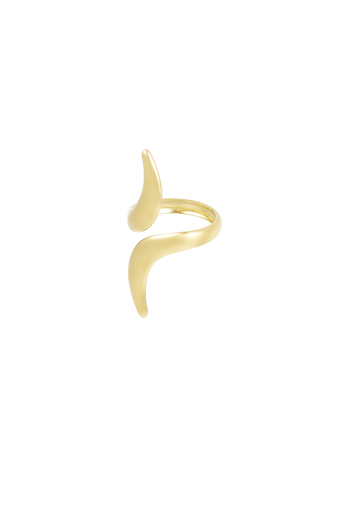 Elegant Swirl ring - goud h5 Afbeelding3