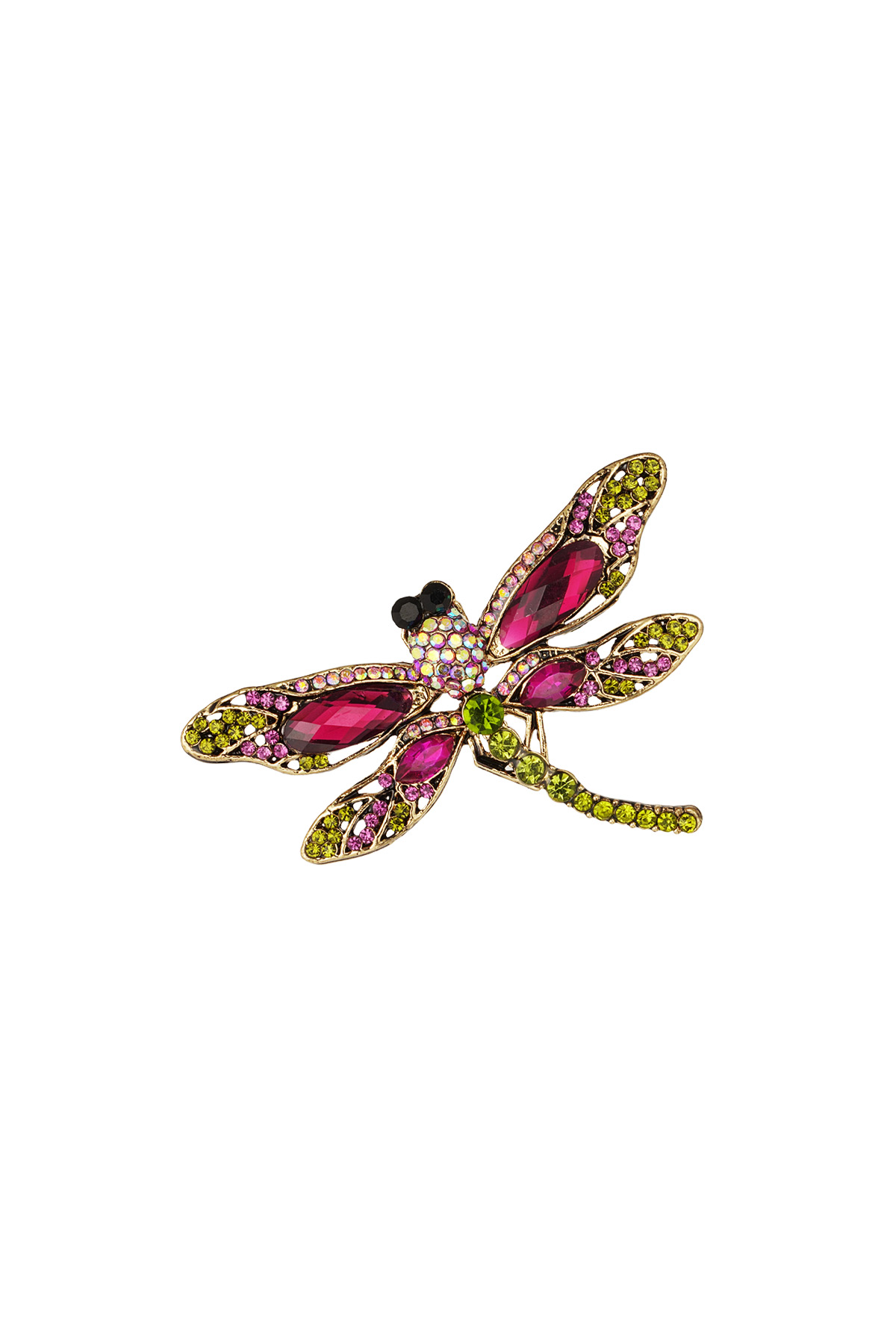 Dragonfly brooch - multicolour h5 