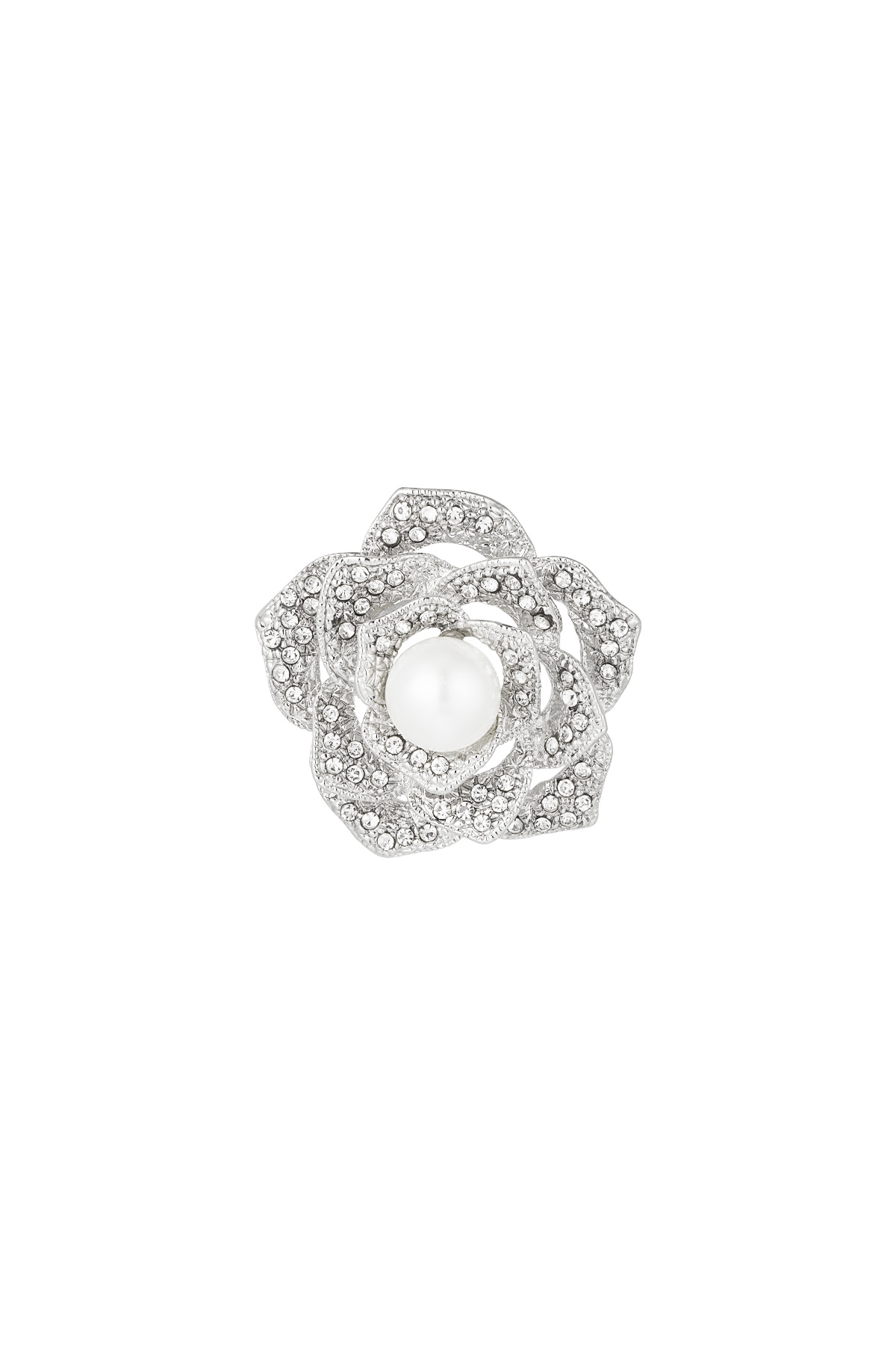 Blooming grace brooch - silver h5 