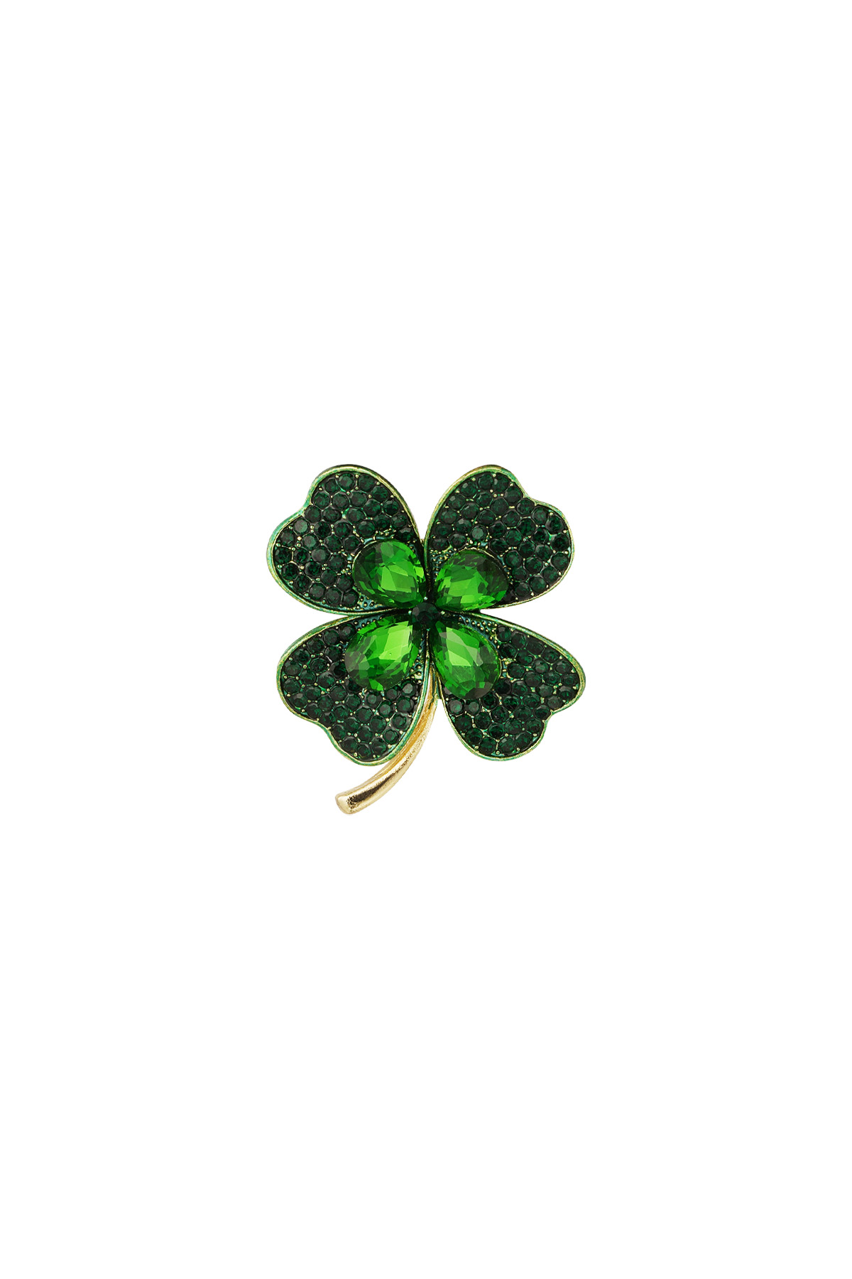 Luck brooch - green h5 