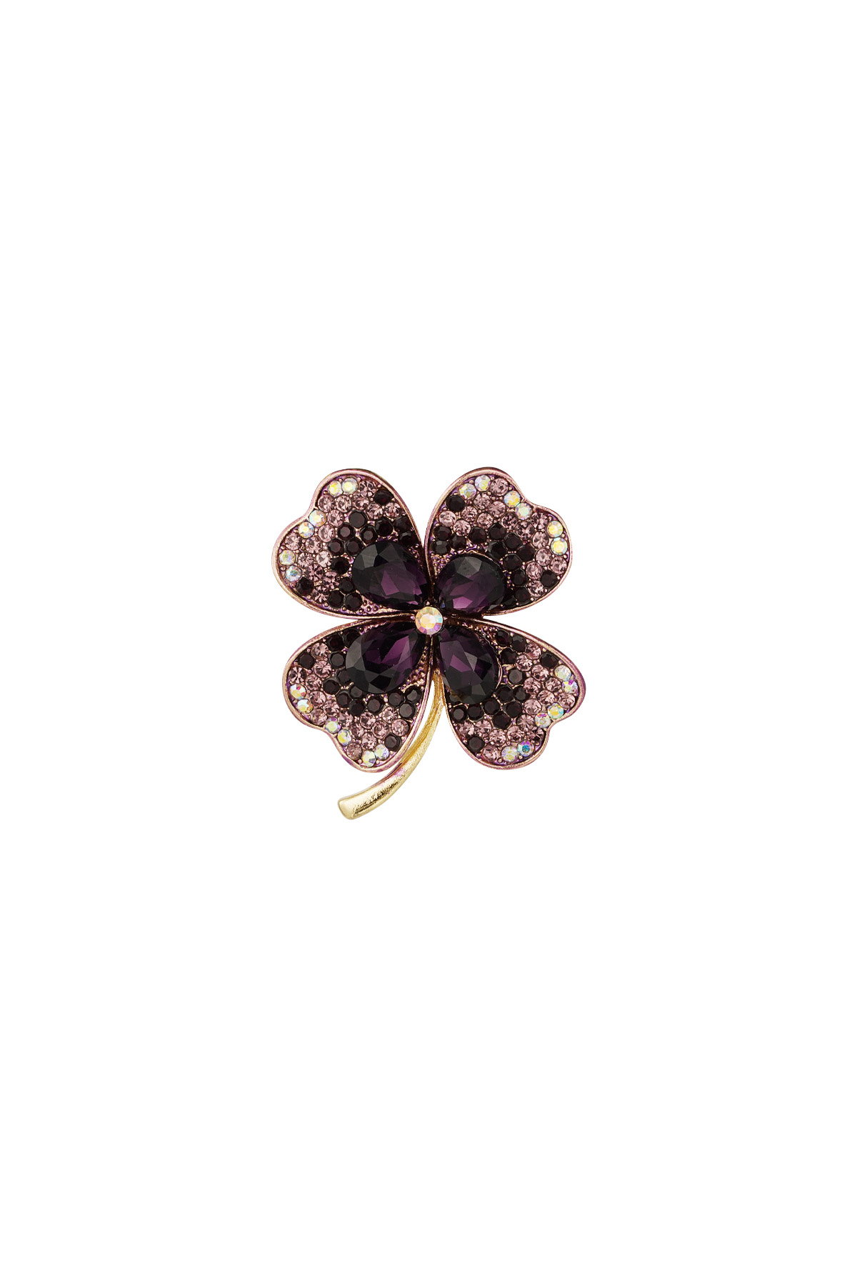 Luck brooch - purple h5 