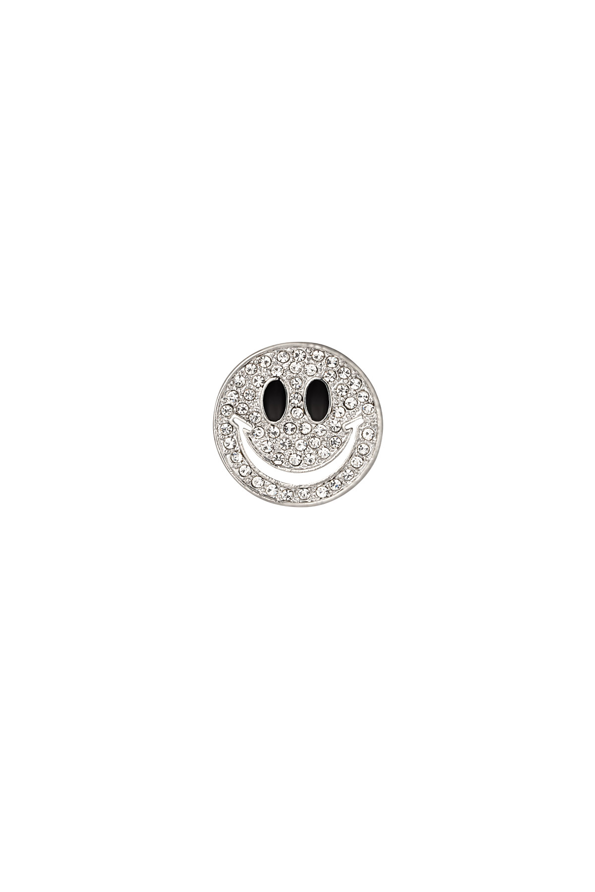 Smile brooch - silver h5 