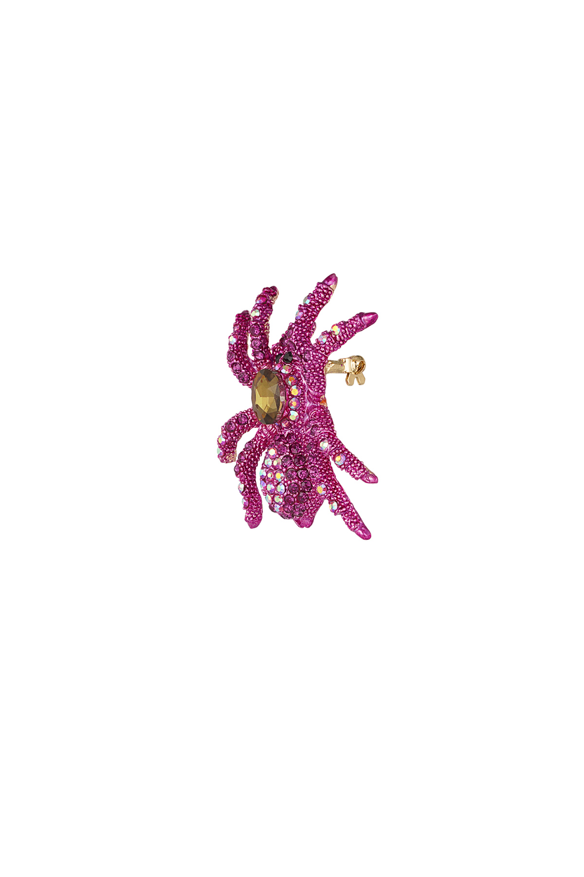 Glimmer spider brooch - fuchsia h5 Picture3