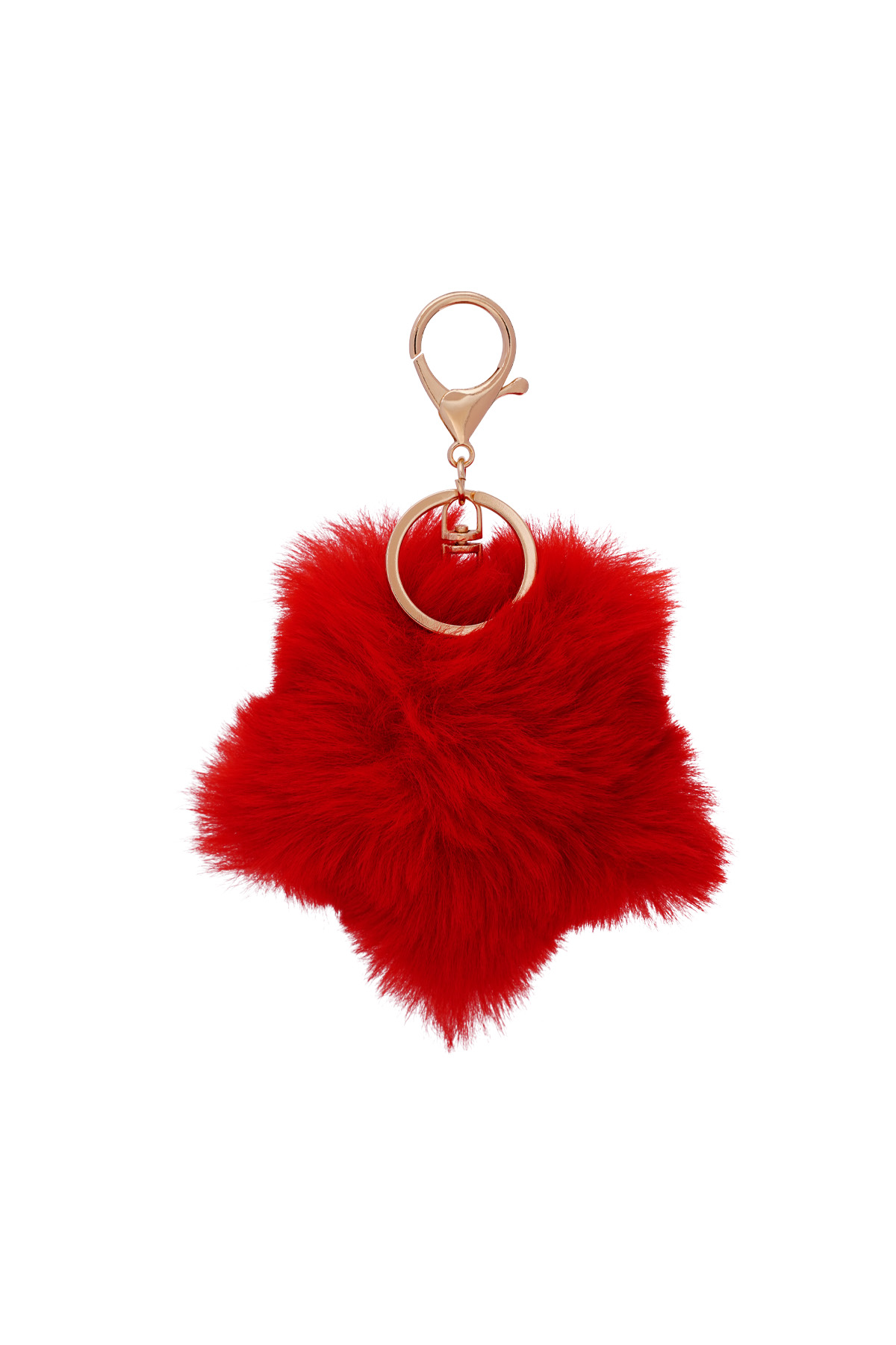 Flower Keychain - Wine Red h5 