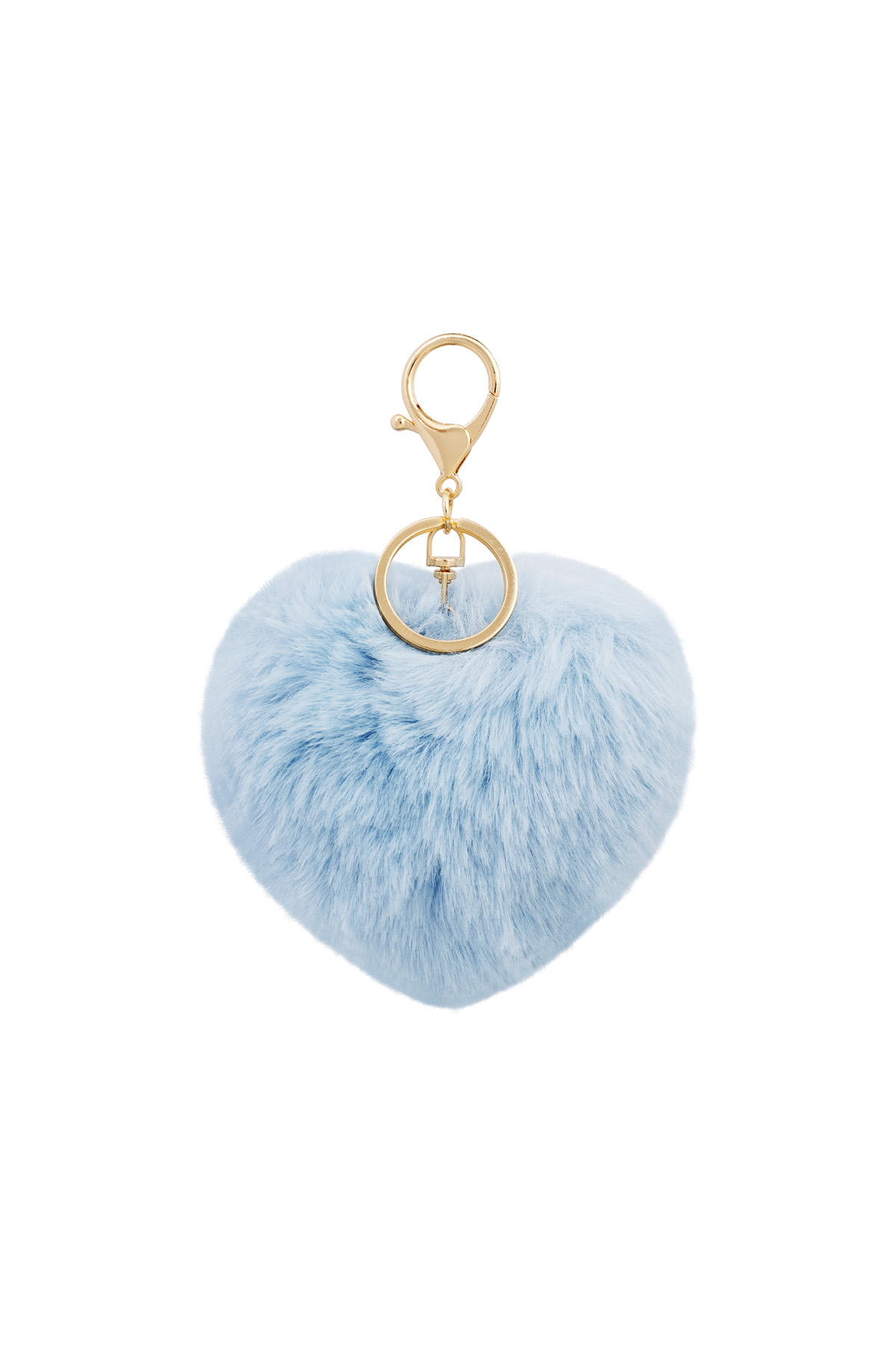 Keychain heart to fluff - Blue h5 