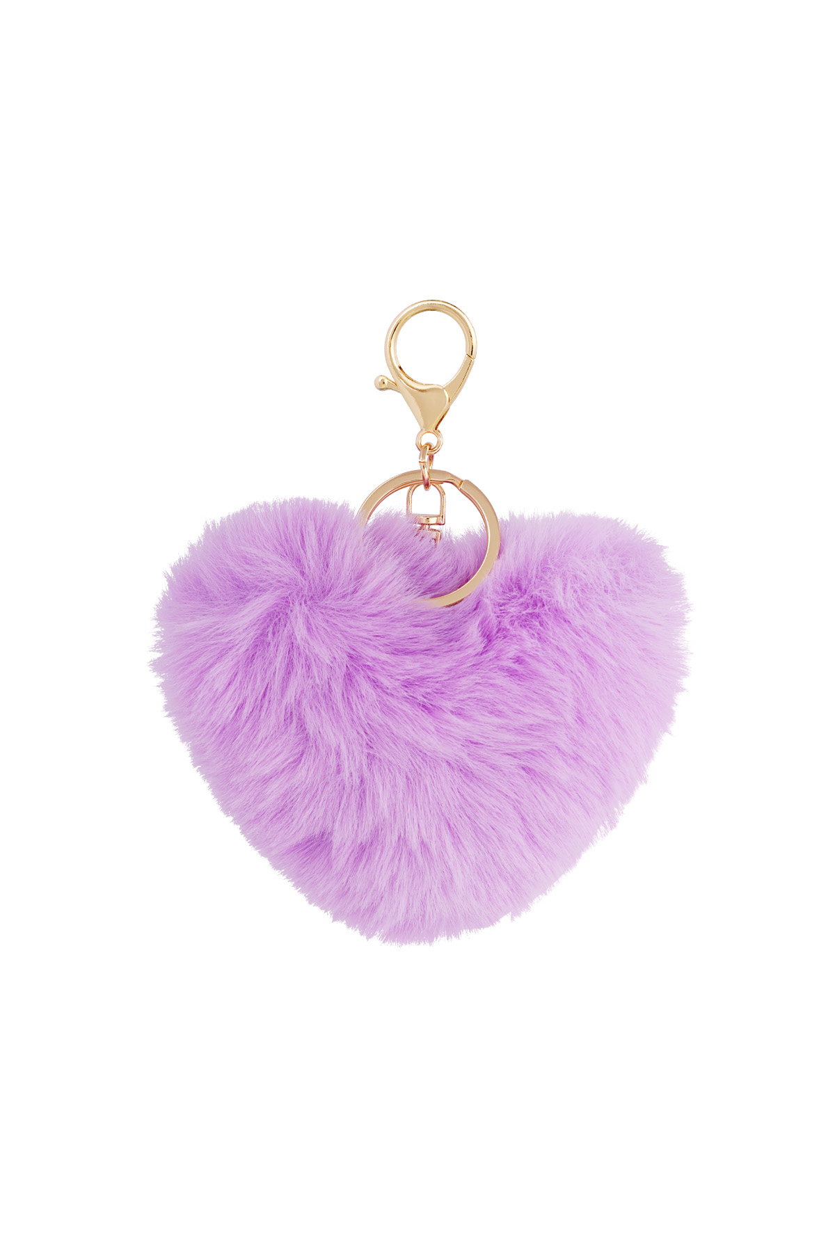 Keychain heart to fluff - Lilac h5 