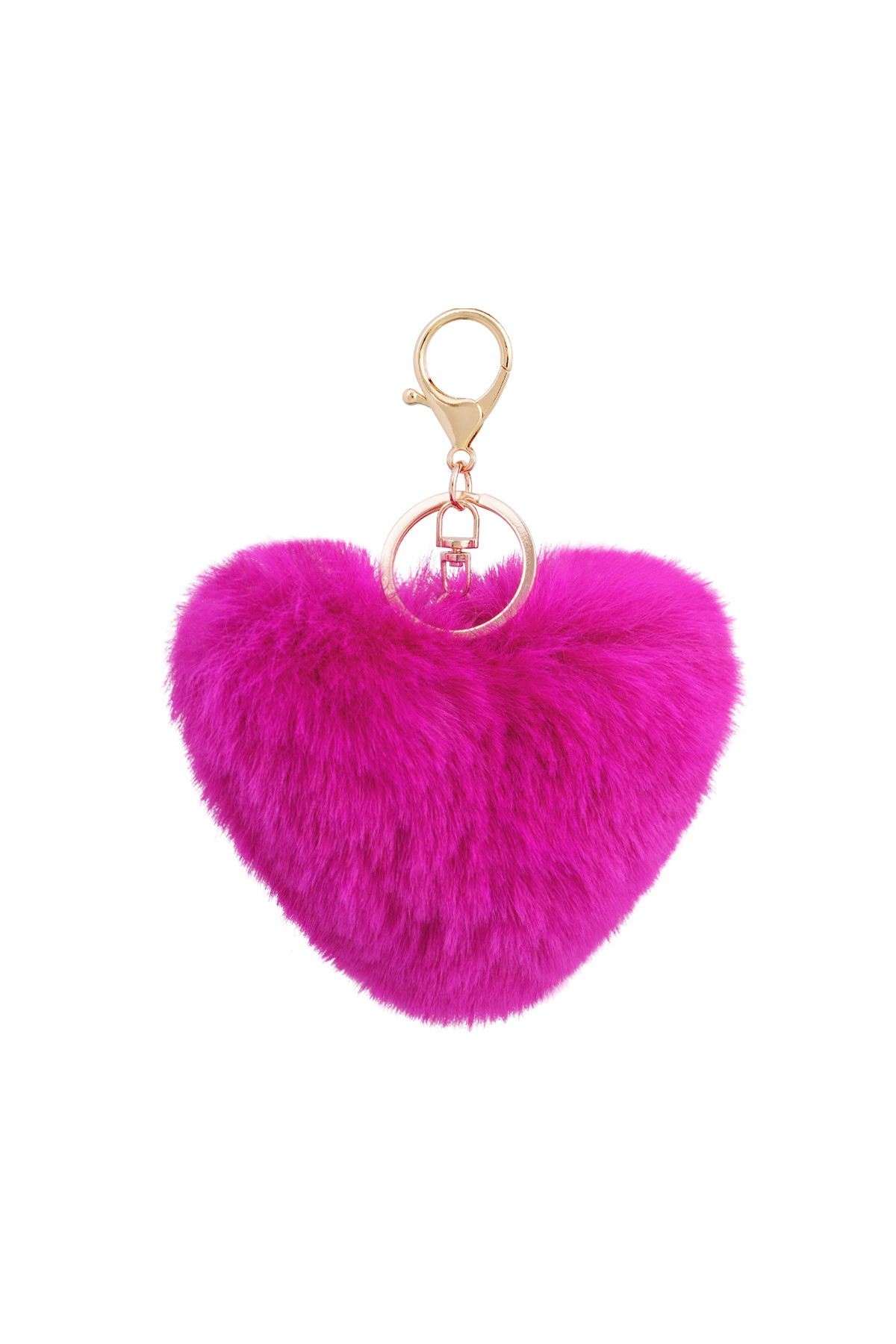 Keychain heart to fluff - Dark purple 