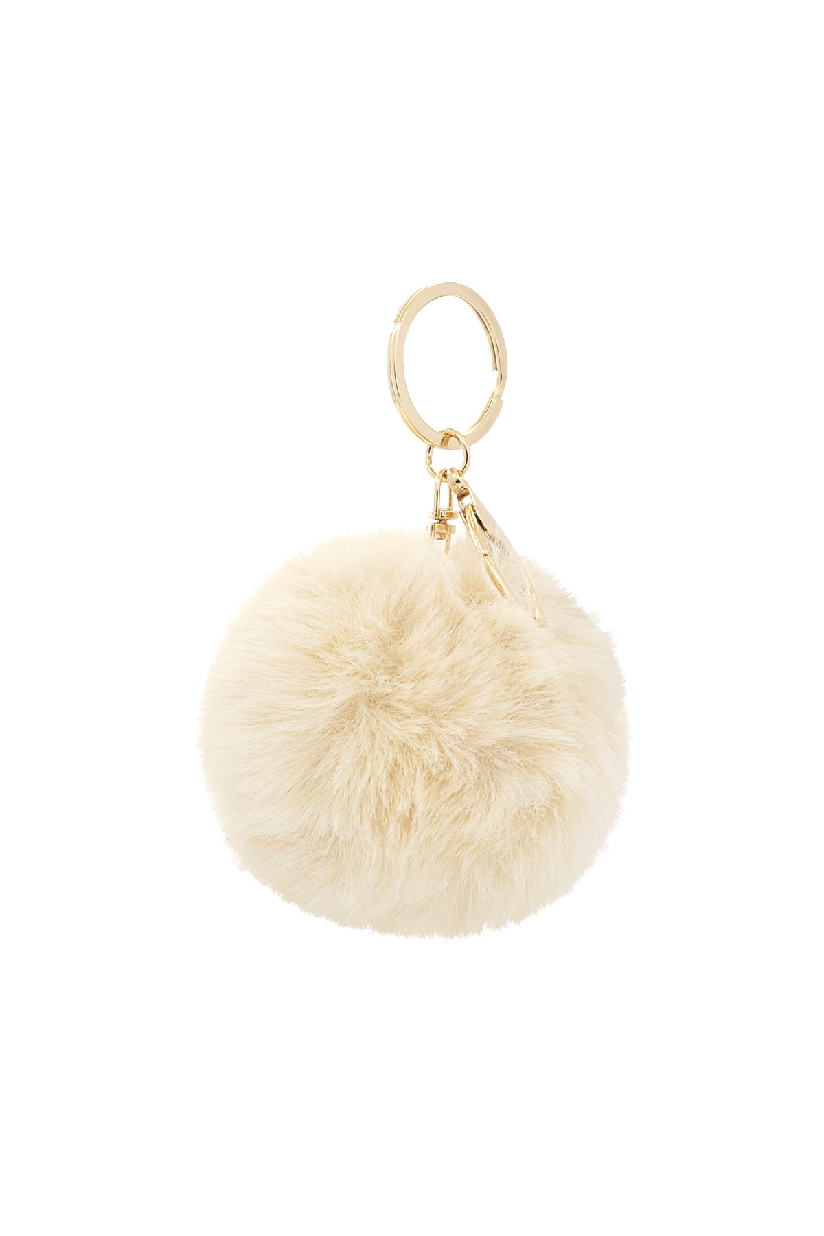 Puffy ball keychain - Off white h5 