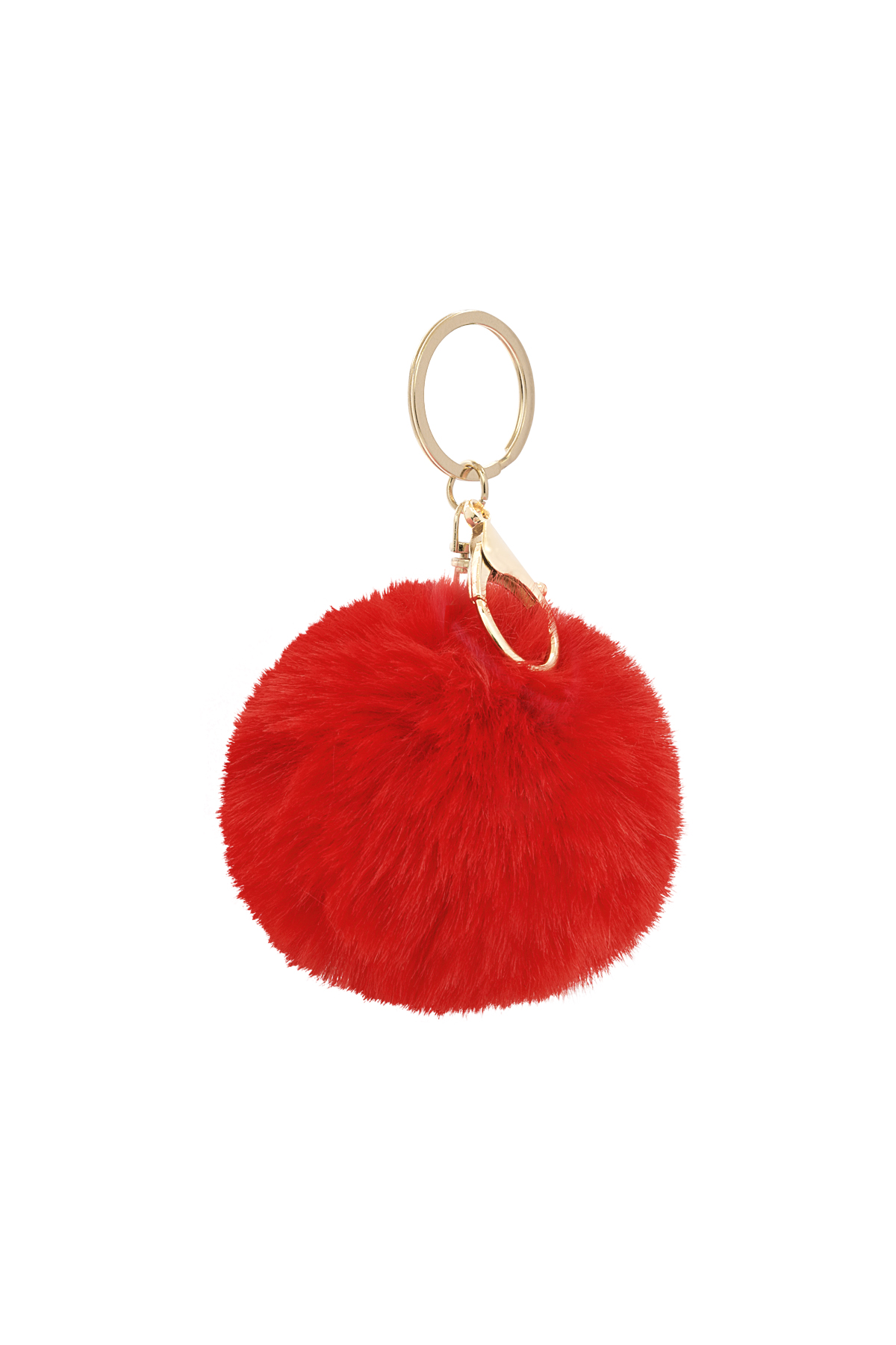 Puffy ball keychain - Red 