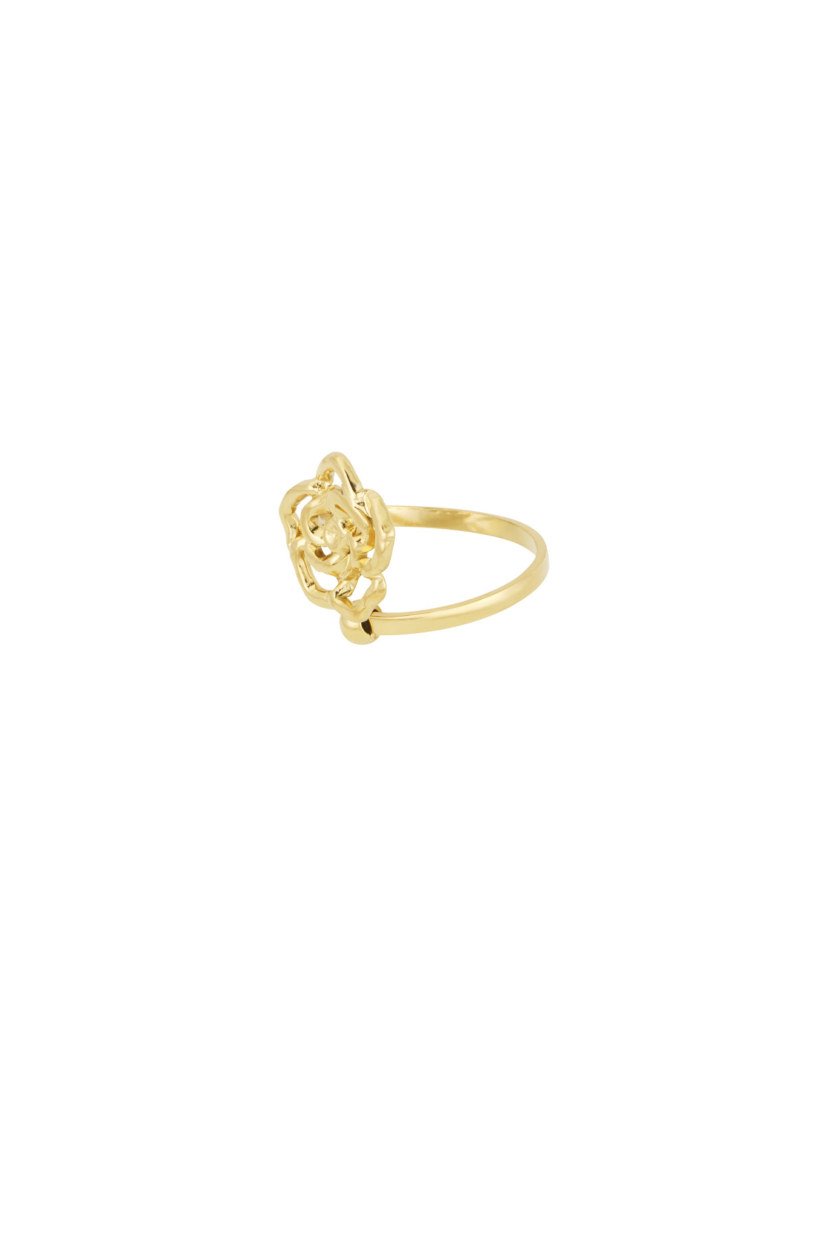 Floral touch ring - Gold color h5 Picture2