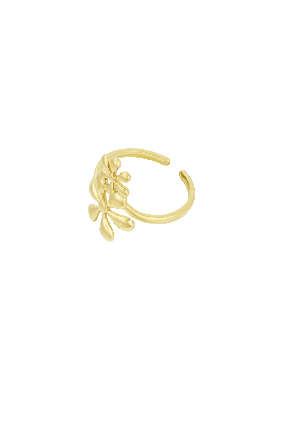 Petal parade ring - Gold color 2