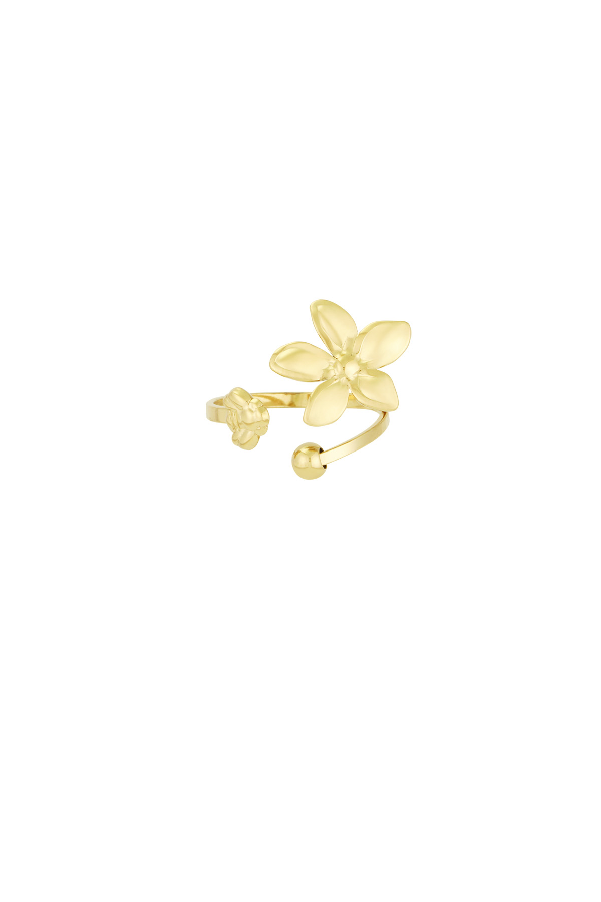 Floral delight ring - Gold color