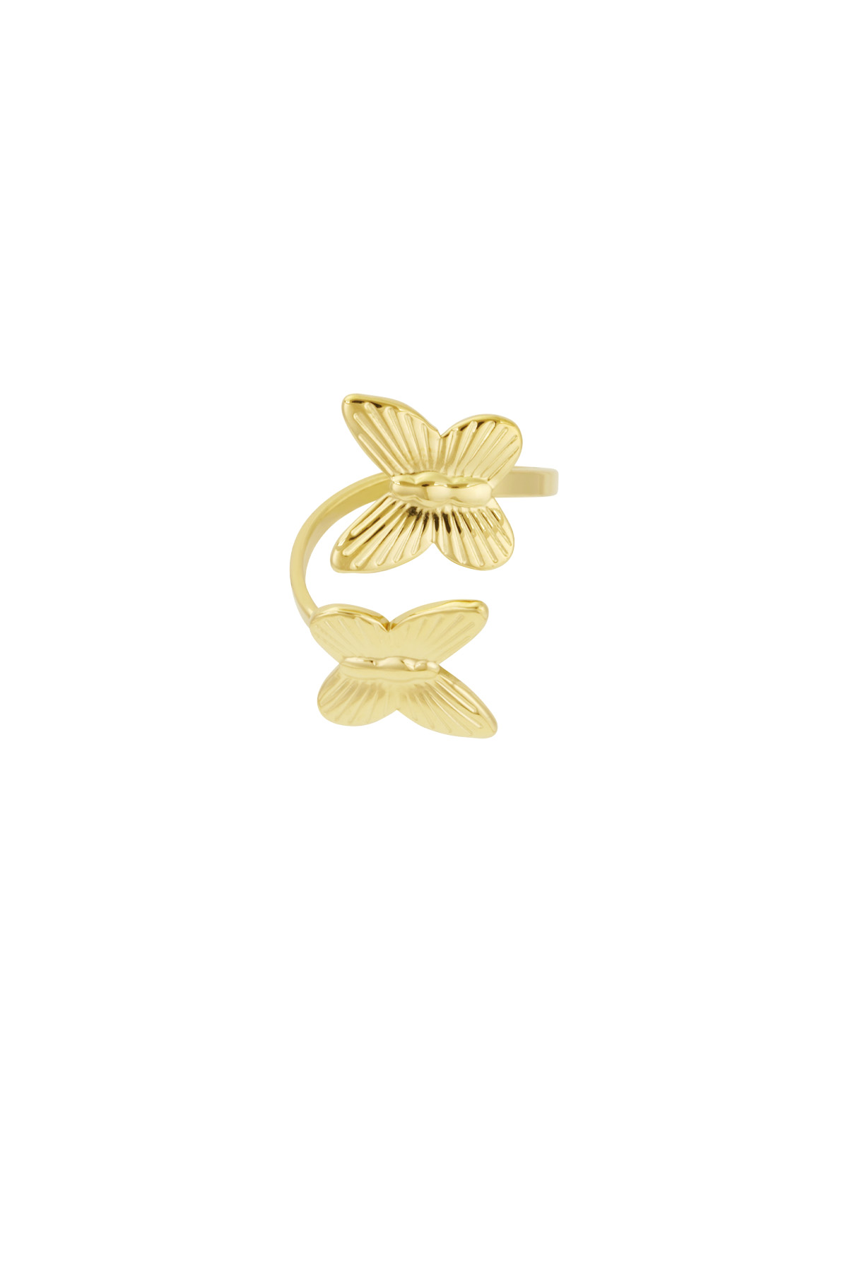 Double wings ring - Gold color 2