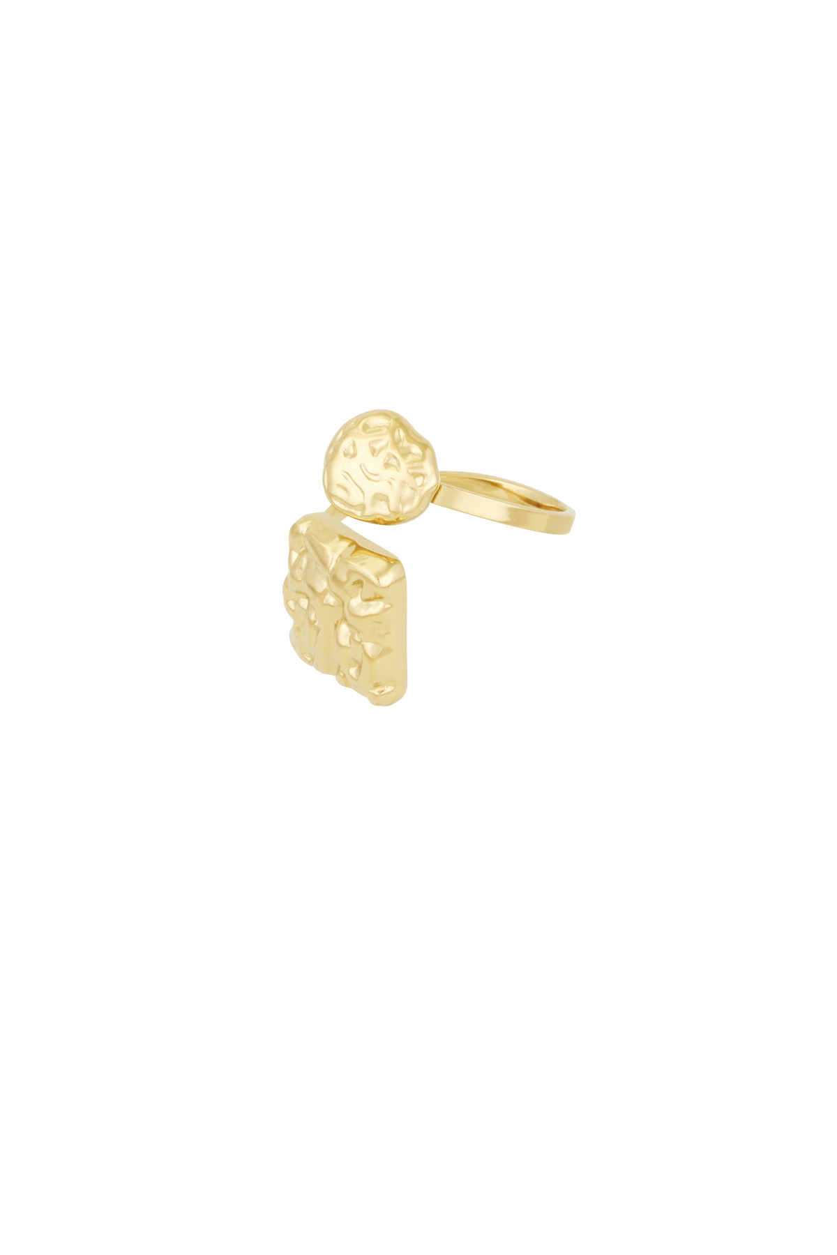 Ring mit subtilen Texturen - Goldfarbe h5 Bild3