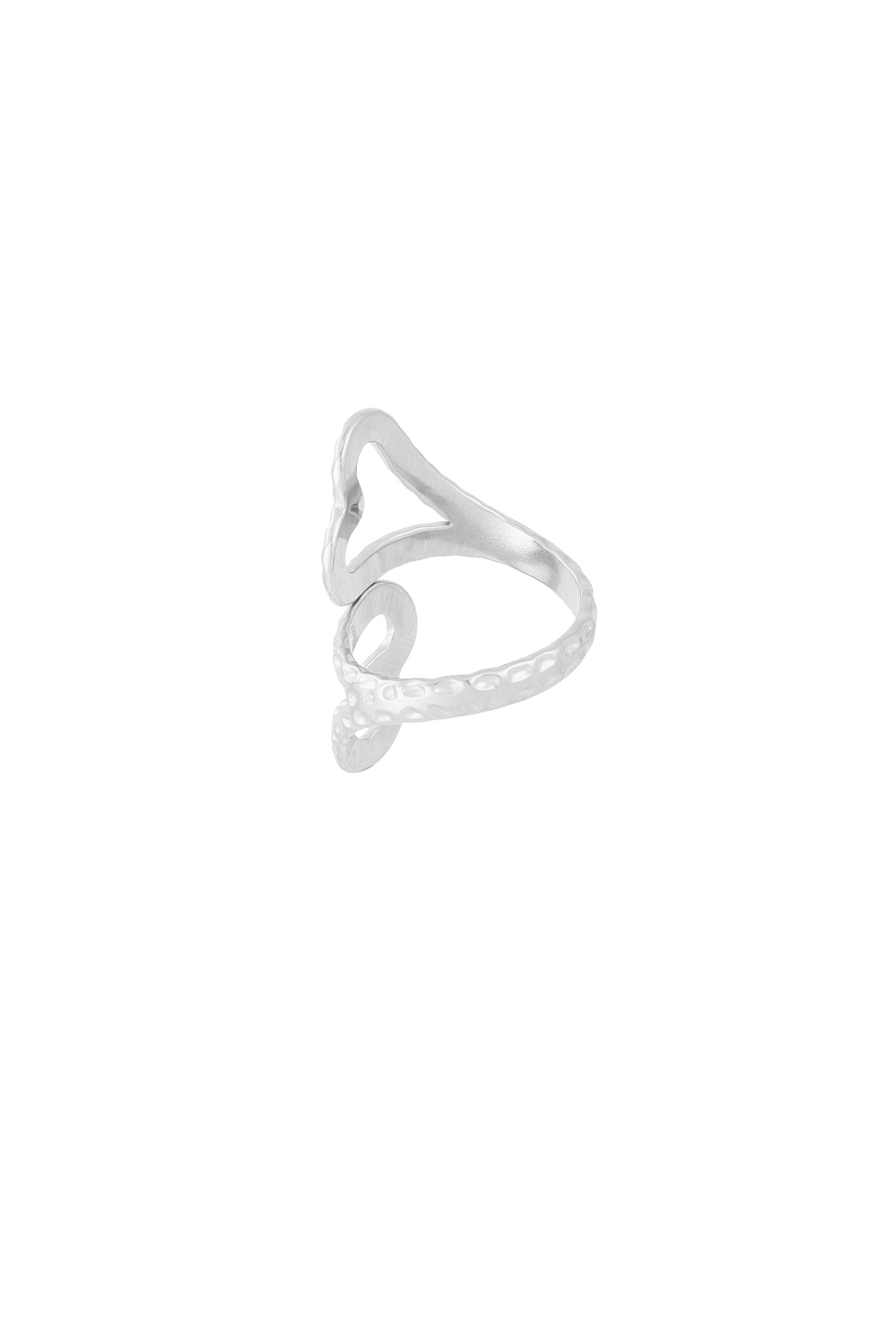 Double heart ring - Silver color h5 Picture2