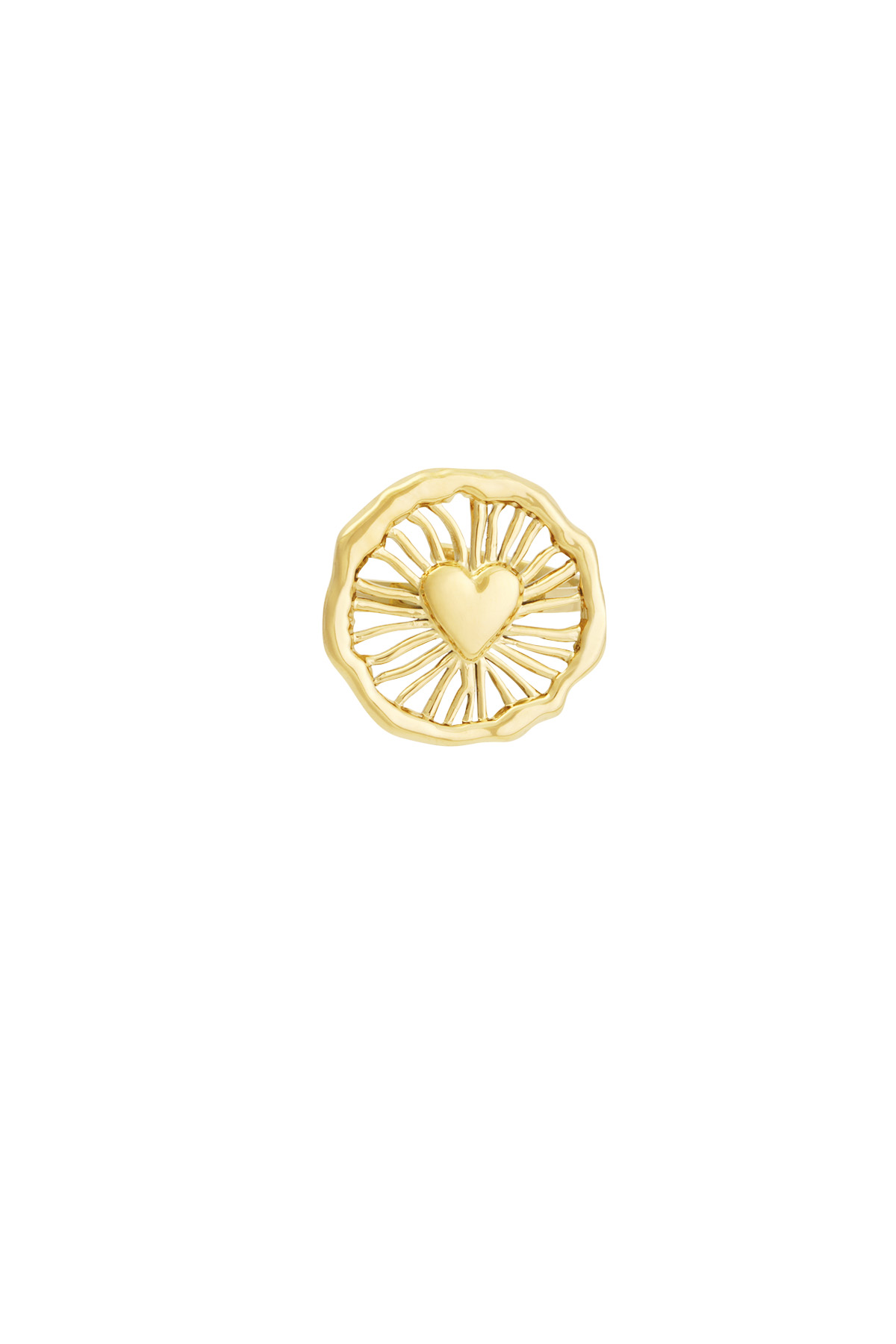 Love loop ring - Gold color h5 