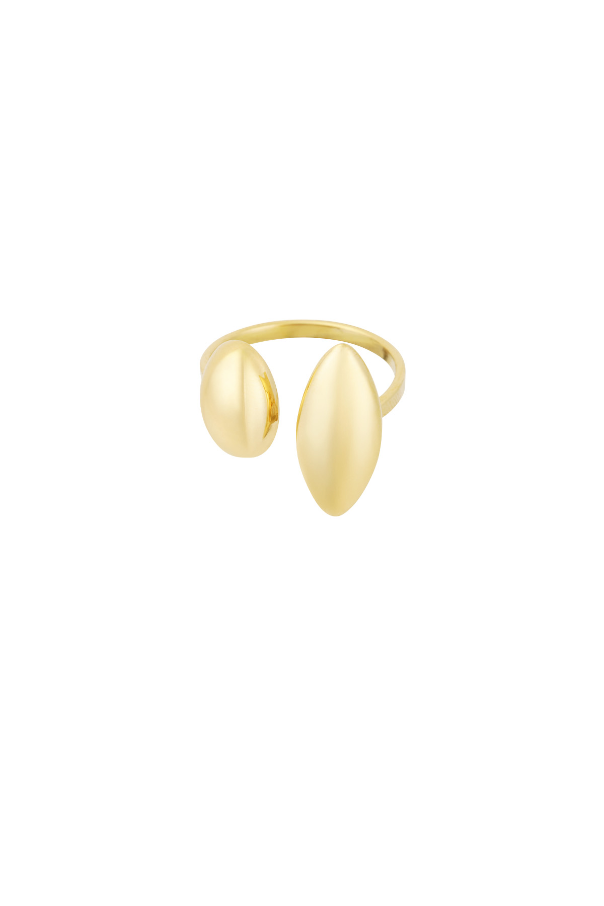 Ring diverse duo - Gold color h5 