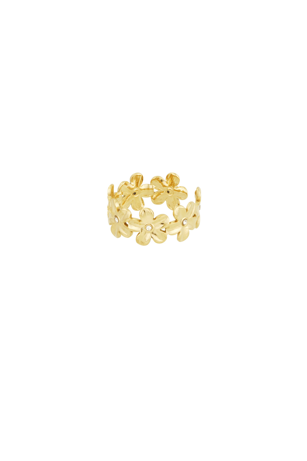 Infinite flowers ring - Gold color h5 Picture3