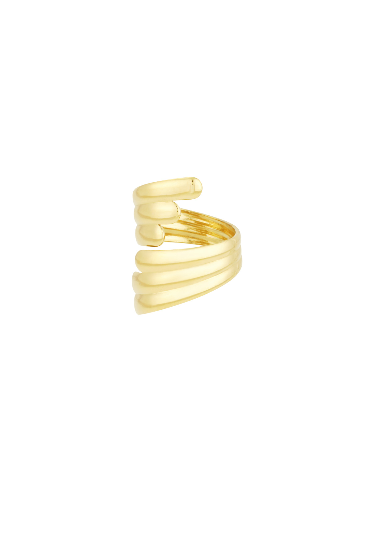 Soft touch ring - Gold color h5 Picture3