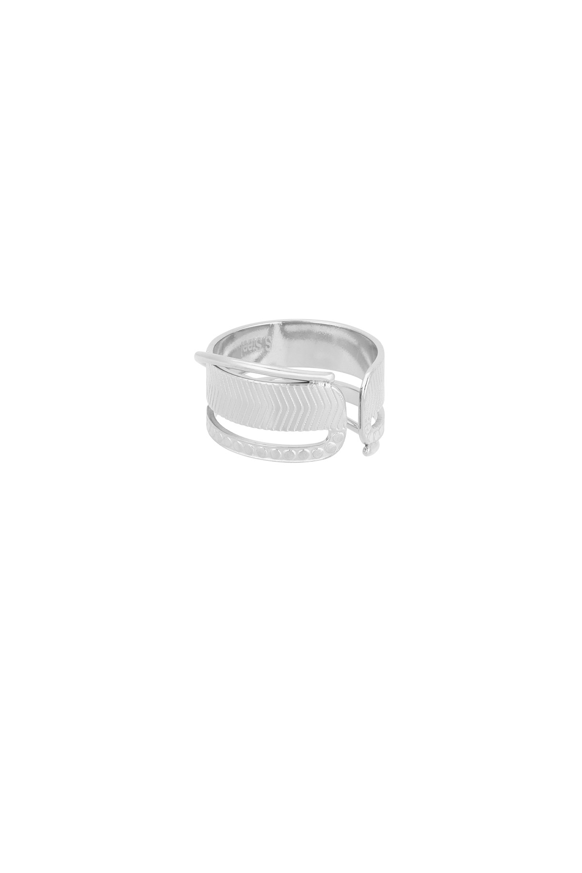 Stacked treasures ring - Silver color  h5 Picture2