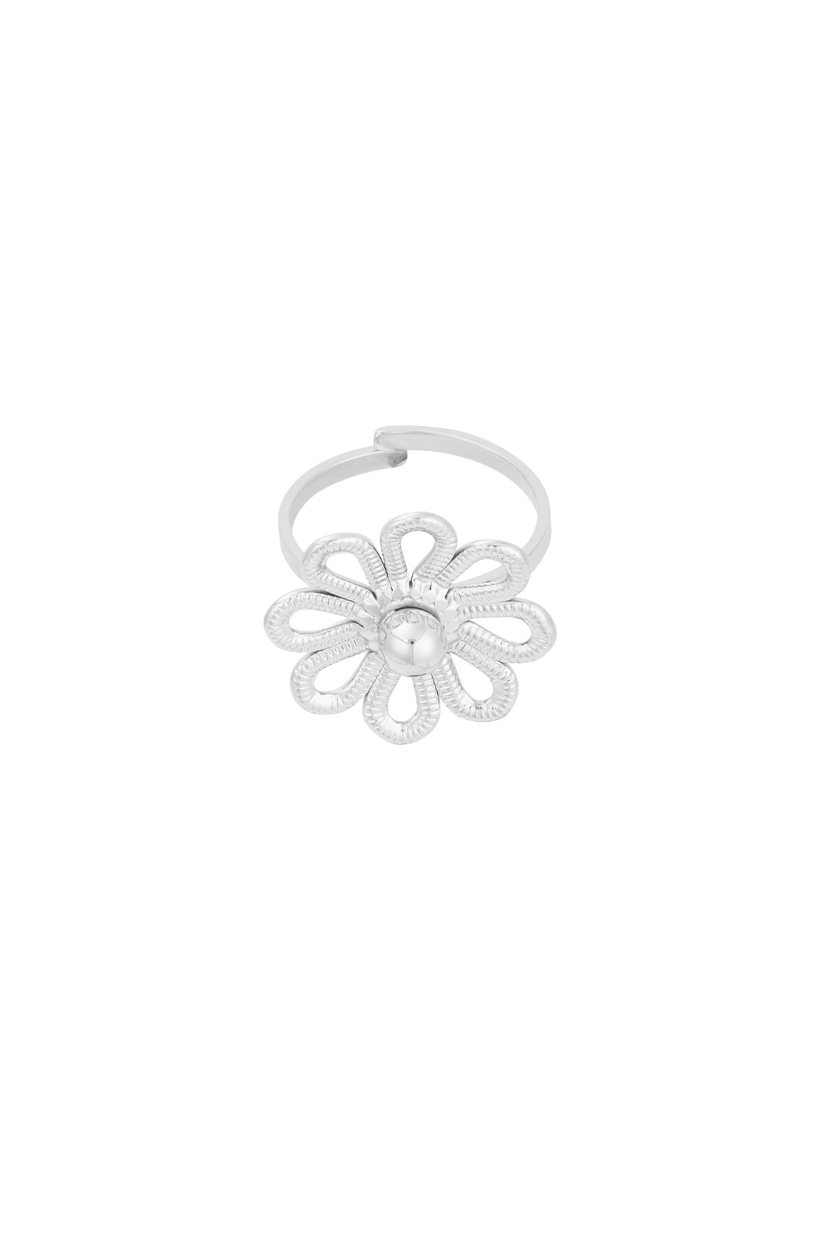 Ring Happy Flower - Silberfarben h5 