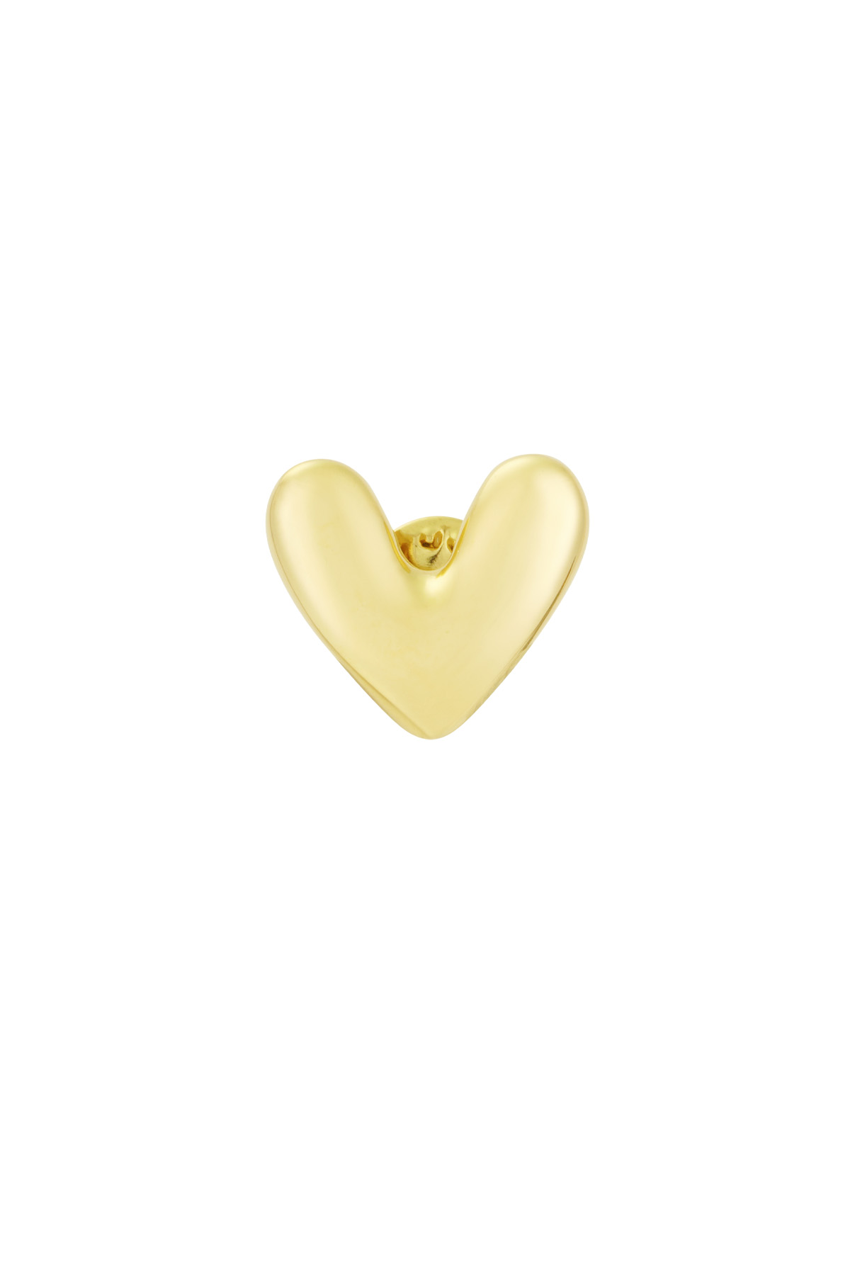 Brooch heartly - Gold color 2